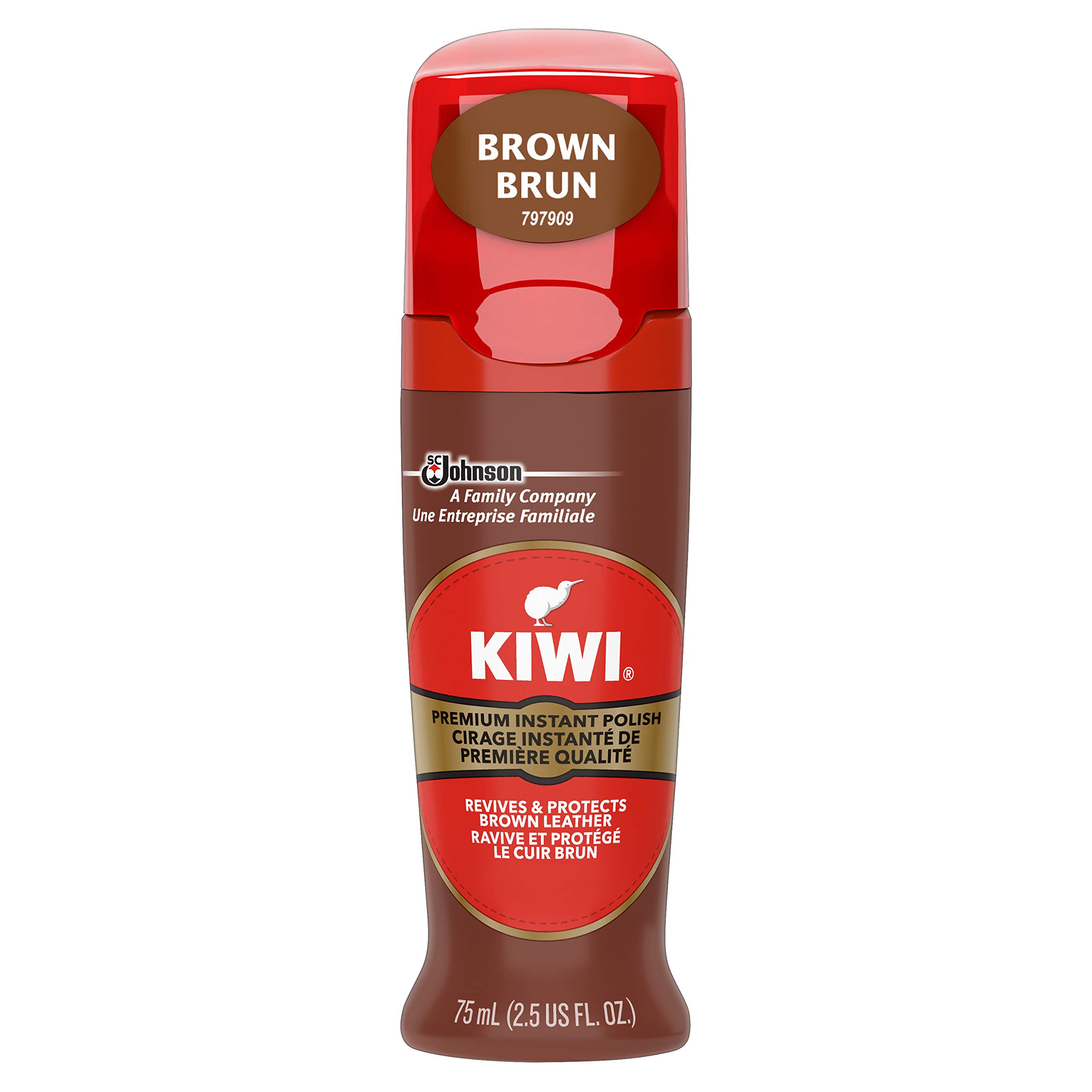 Esmalte Para Zapatos Kiwi Instant Shine & Protect Brown 75 Ml - Venta Internacional.