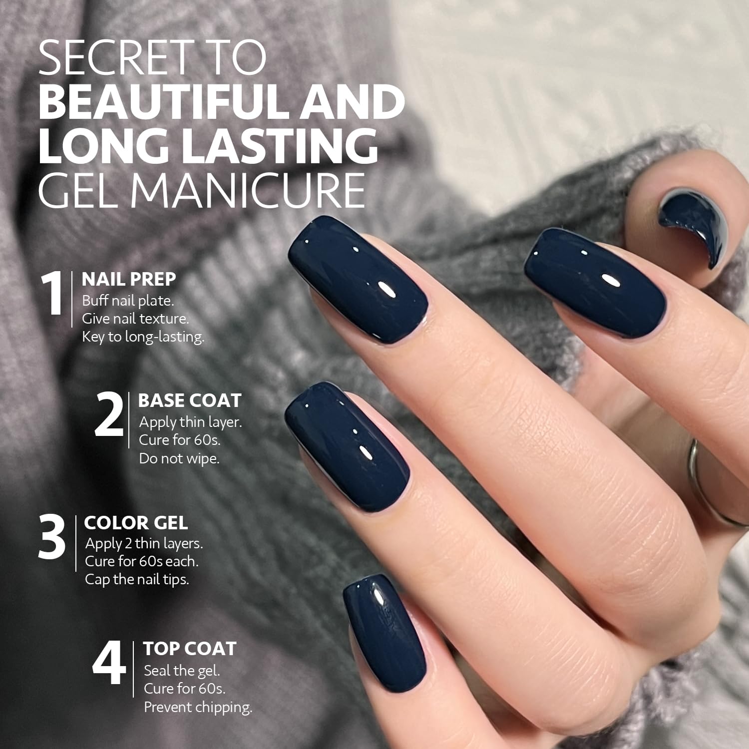 Foto 5 pulgar | Esmalte De Uñas En Gel Gaoy Blue, 16 Ml, Soak Off Uv Light Cure 2115 - Venta Internacional.