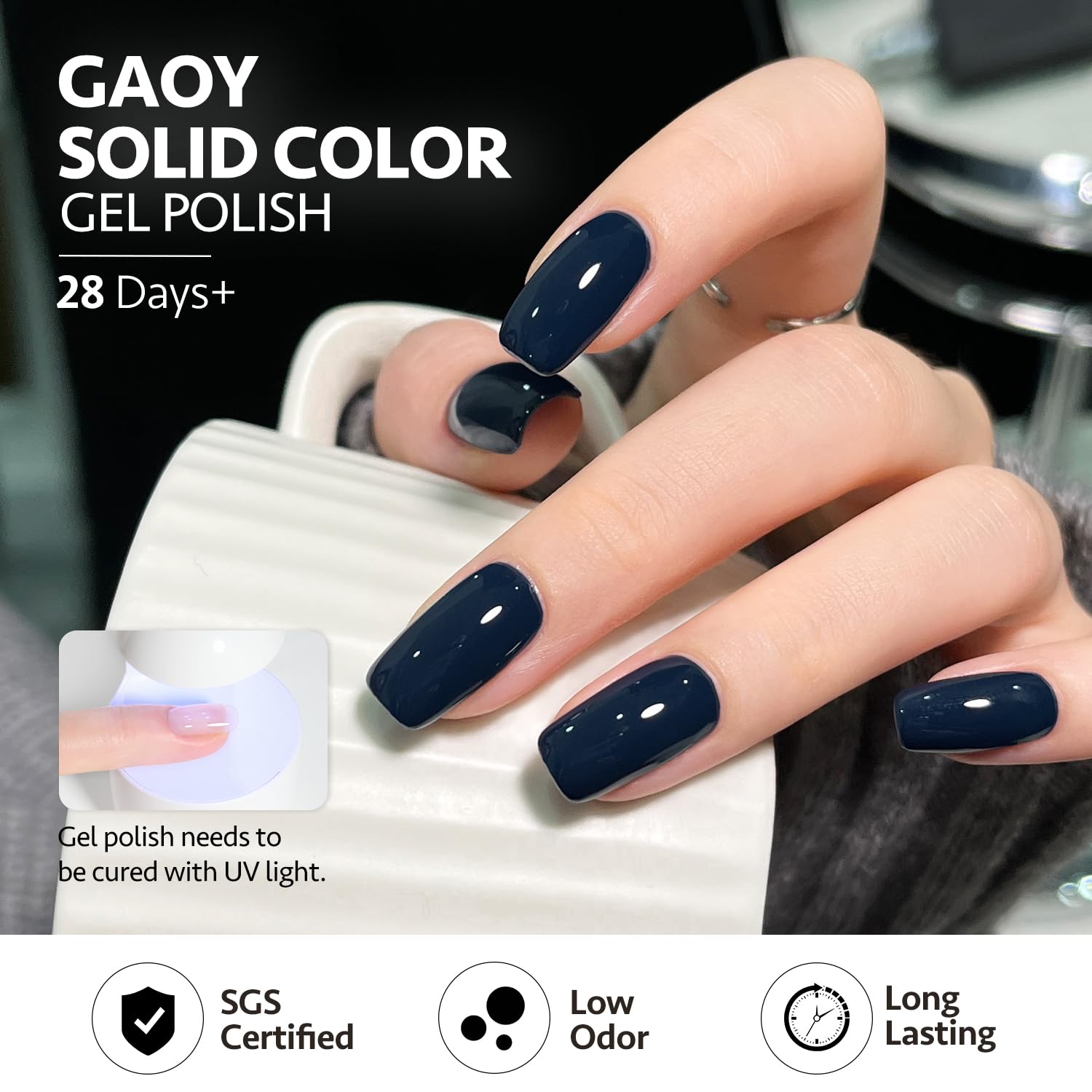 Foto 6 pulgar | Esmalte De Uñas En Gel Gaoy Blue, 16 Ml, Soak Off Uv Light Cure 2115 - Venta Internacional.