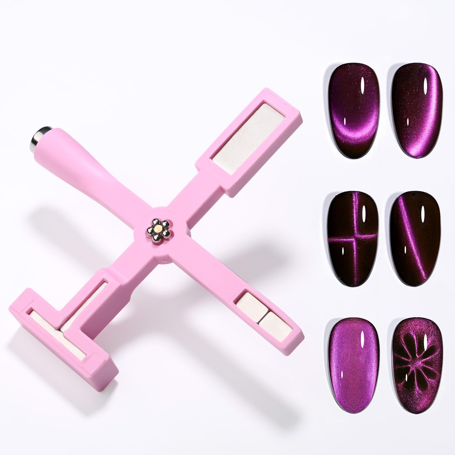 Esmalte En Gel Gail Magnet Gaoy 5 En 1 Para Ojos De Gato, Color Rosa - Venta Internacional.