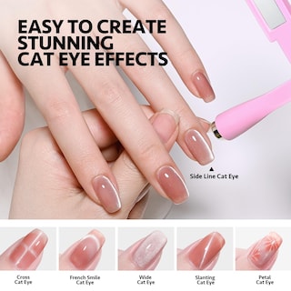 Foto 3 | Esmalte En Gel Gail Magnet Gaoy 5 En 1 Para Ojos De Gato, Color Rosa - Venta Internacional.