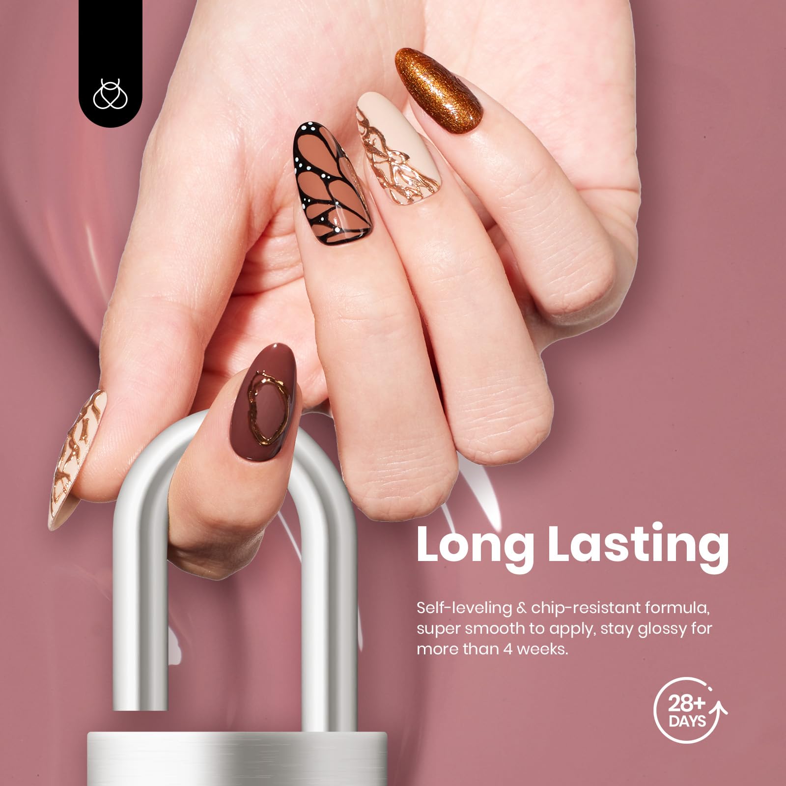 Foto 5 pulgar | Set De Esmaltes De Uñas Beetles Neutral Gel, 6 Unidades, 15 Ml, Color Nude & Brown - Venta Internacional.