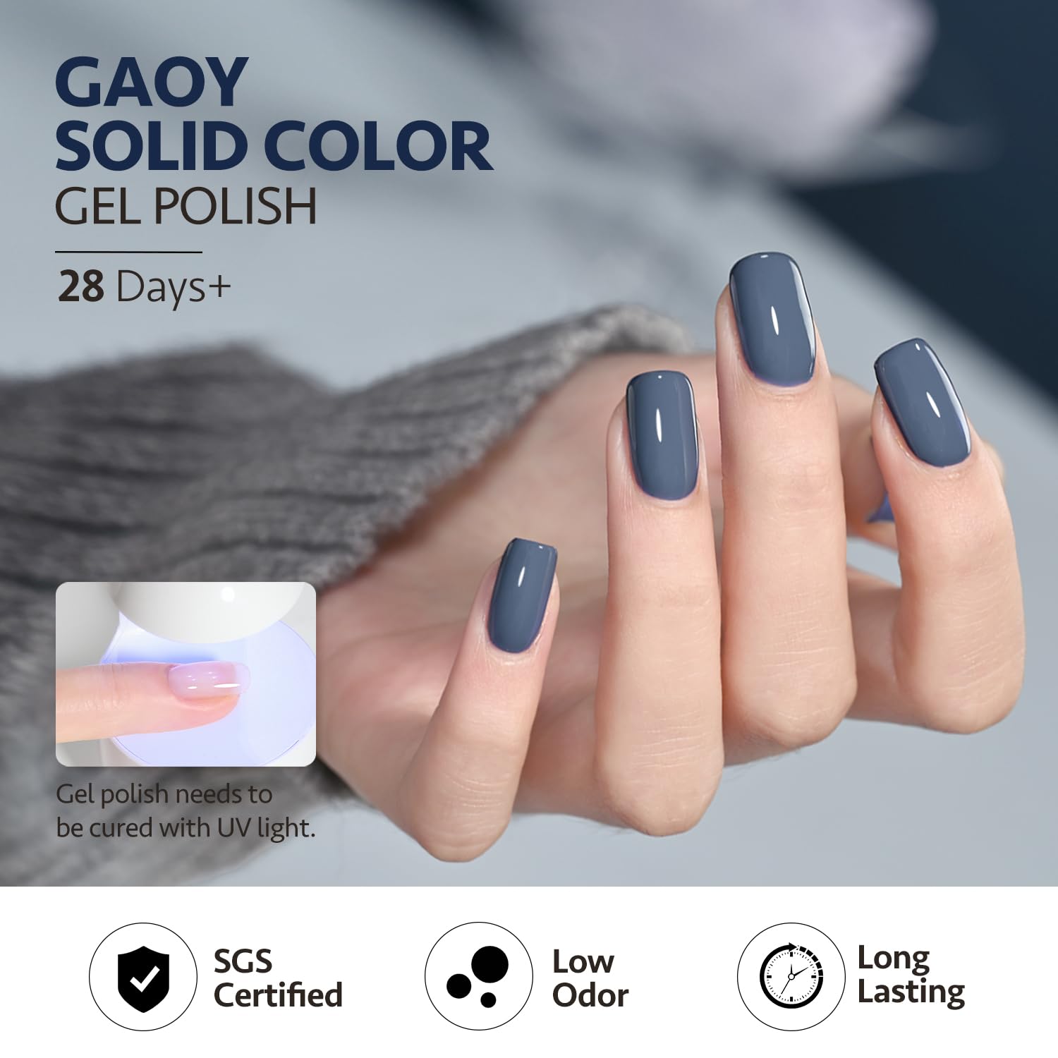 Foto 6 pulgar | Esmalte De Uñas Gaoy Blue Gel 16 Ml Soak Off Uv Light 1271 Blue - Venta Internacional.