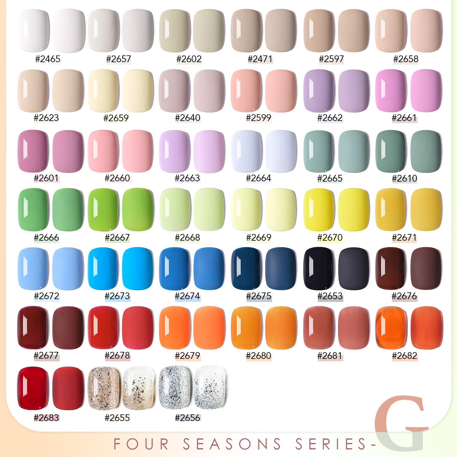 Foto 3 pulgar | Kit De Esmaltes De Uñas En Gel Gaoy, 42 Unidades, Rojo, Verde Y Azul Para Todas Las Estaciones - Venta Internacional.