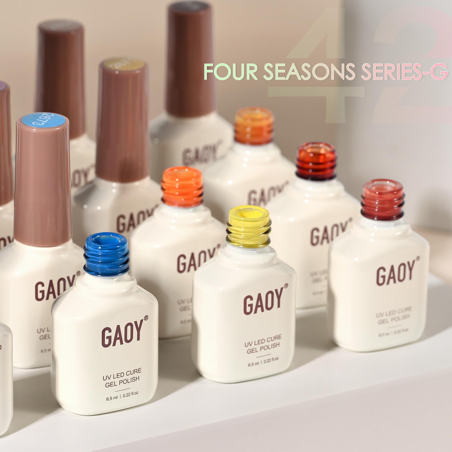 Foto 7 pulgar | Kit De Esmaltes De Uñas En Gel Gaoy, 42 Unidades, Rojo, Verde Y Azul Para Todas Las Estaciones - Venta Internacional.