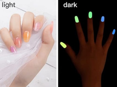Foto 5 | Esmalte De Uñas En Gel Glow In The Dark Soak Off Cre8tion - Venta Internacional.