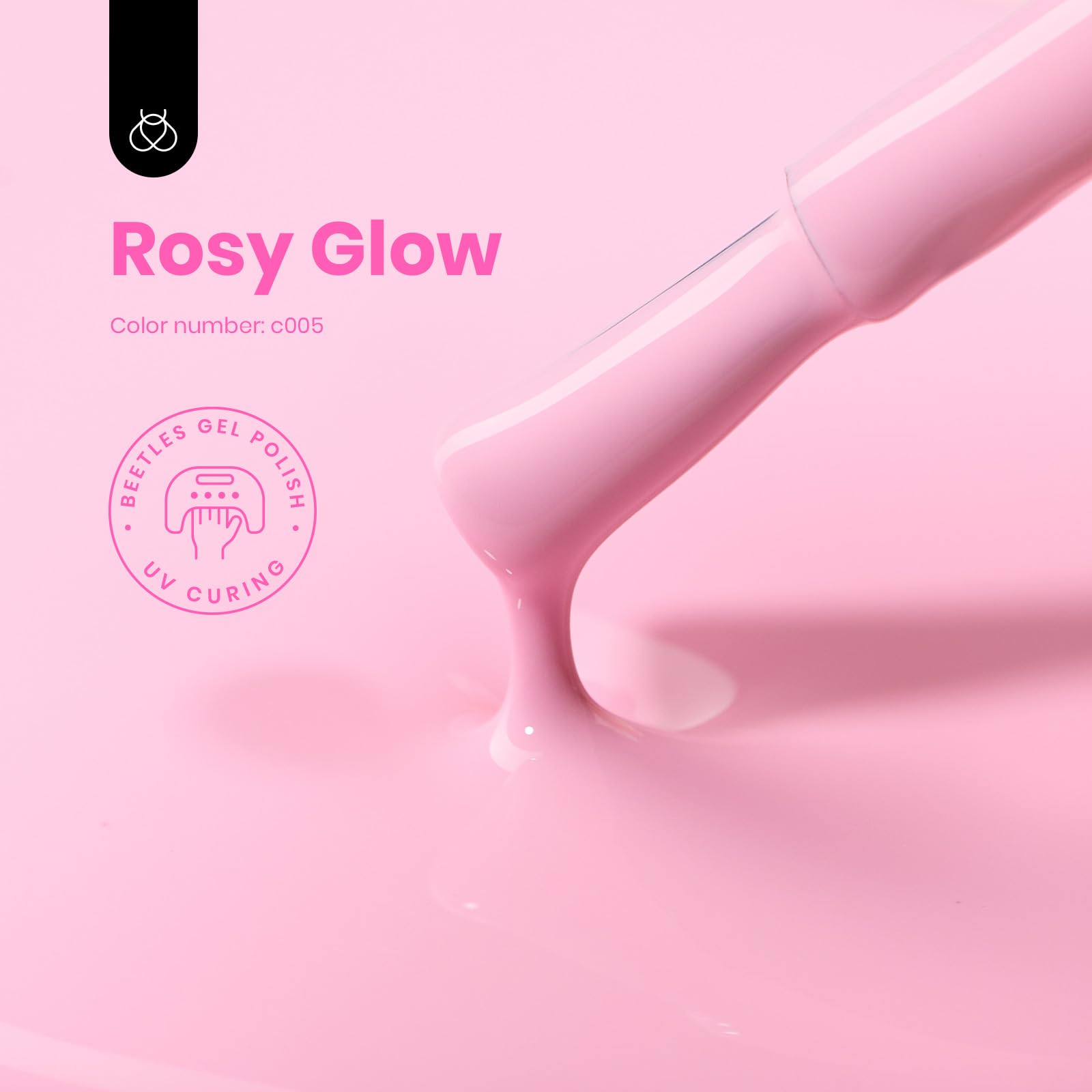 Foto 3 pulgar | Esmalte De Uñas En Gel Beetles Pink, 15 Ml, Con Efecto Uv O Led, De Alto Brillo - Venta Internacional.