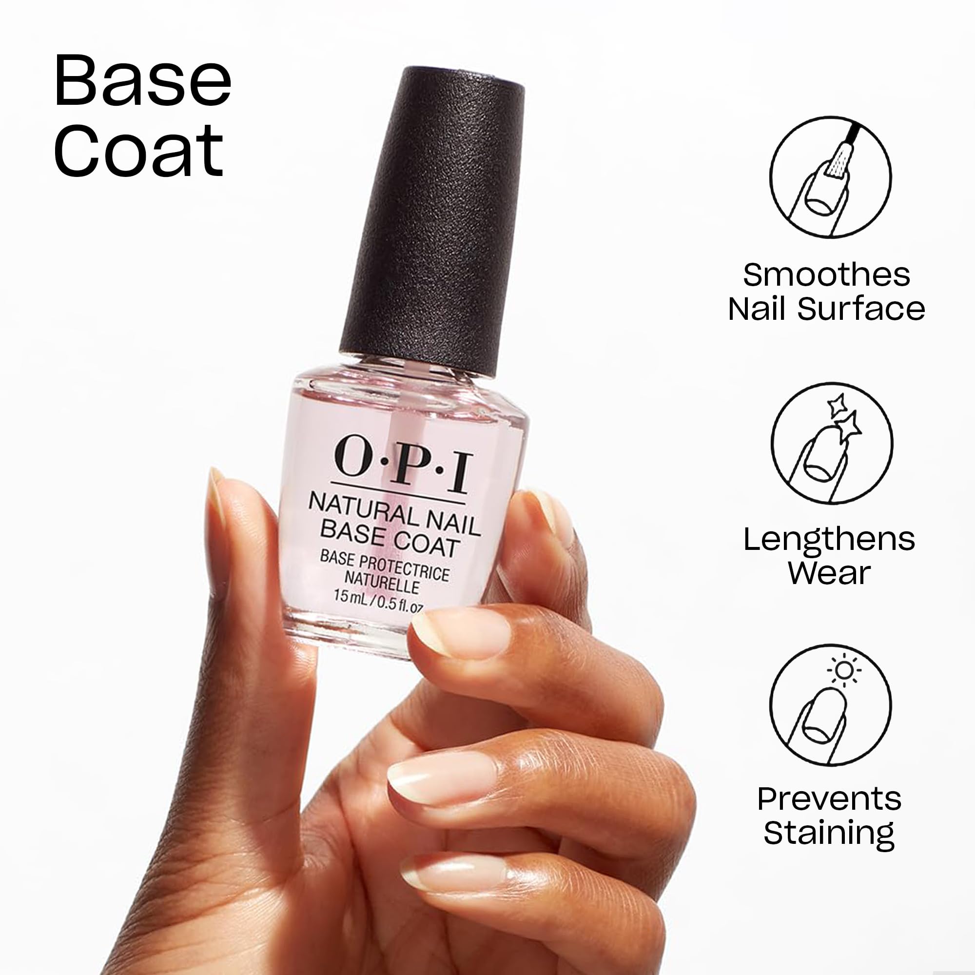 Foto 3 pulgar | Base De Esmalte De Uñas Opi Natural Nail Base Coat 15 Ml - Venta Internacional.
