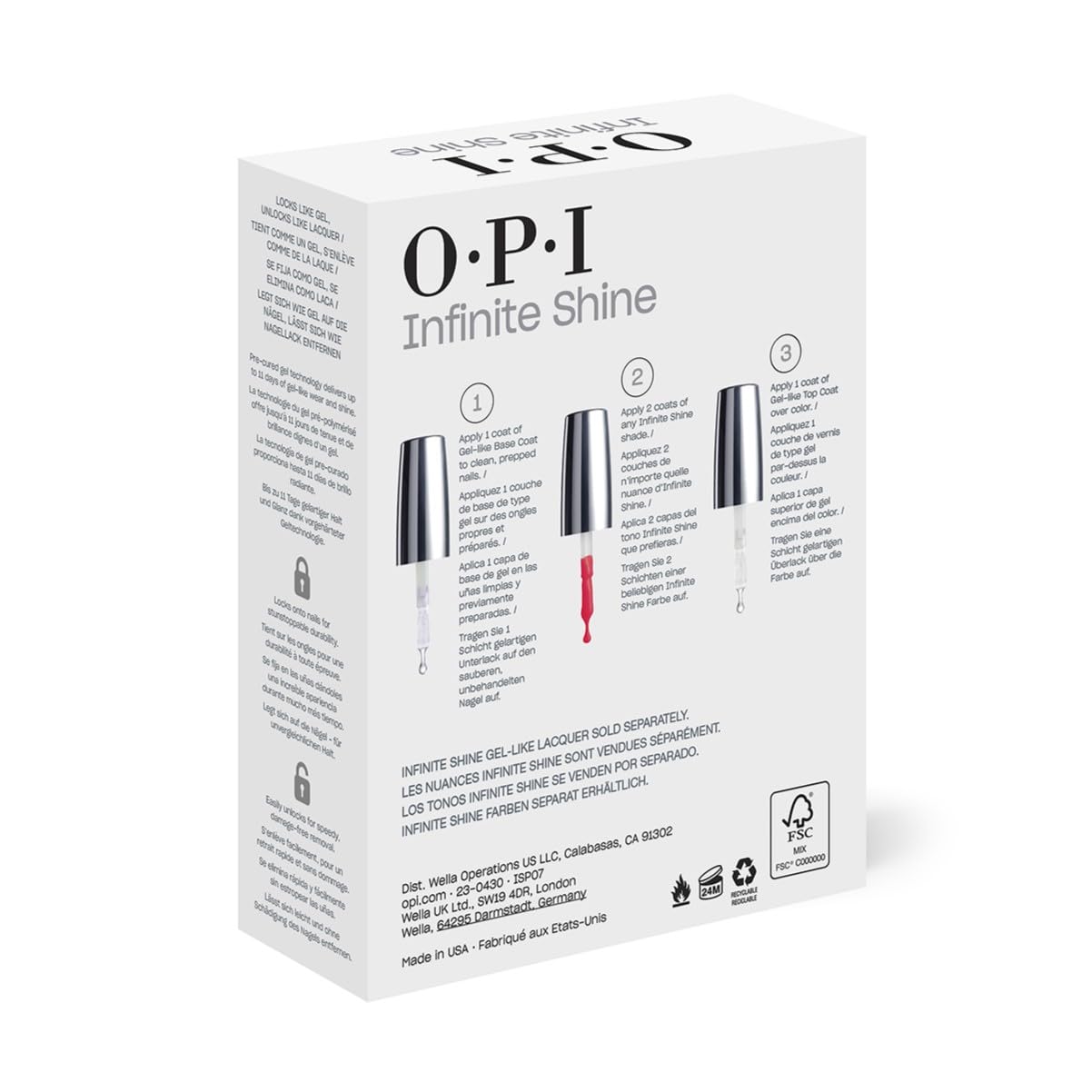 Foto 3 pulgar | Esmalte De Uñas Opi Infinite Shine Long-wear Lacquer 15 Ml X2 - Venta Internacional.