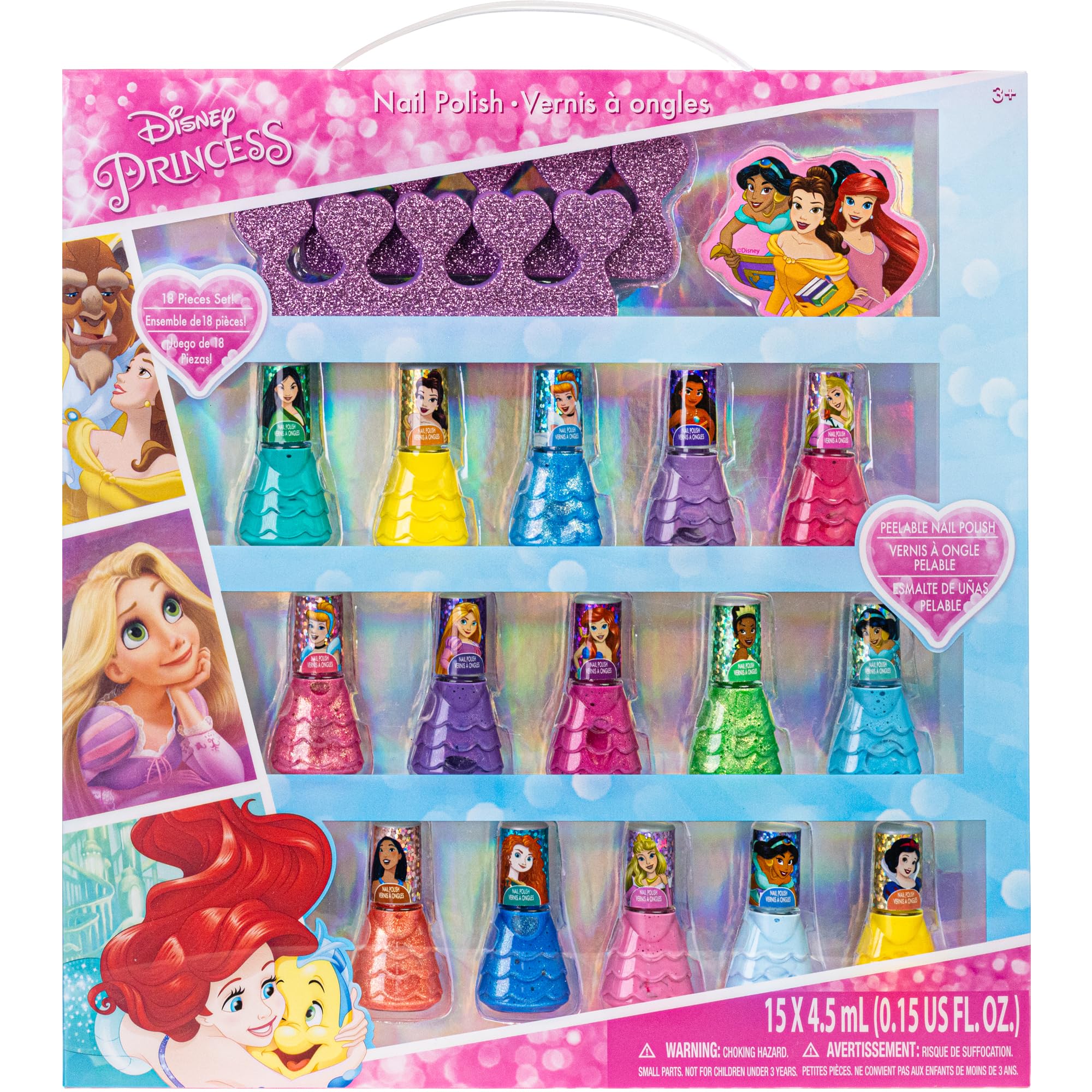 Foto 2 pulgar | Set De Esmaltes De Uñas Townley Girl Disney Princess, 15 Piezas - Venta Internacional.