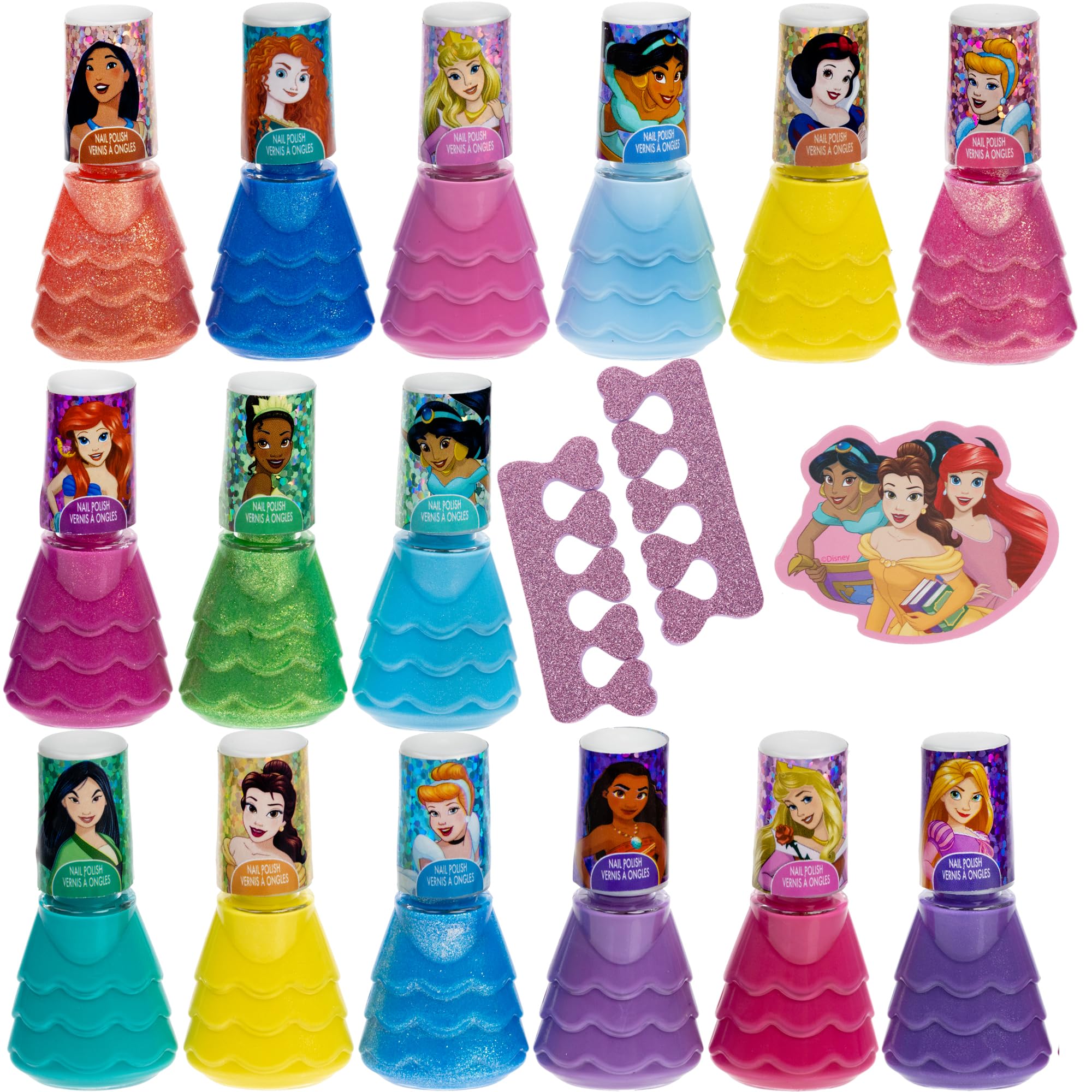 Foto 7 pulgar | Set De Esmaltes De Uñas Townley Girl Disney Princess, 15 Piezas - Venta Internacional.