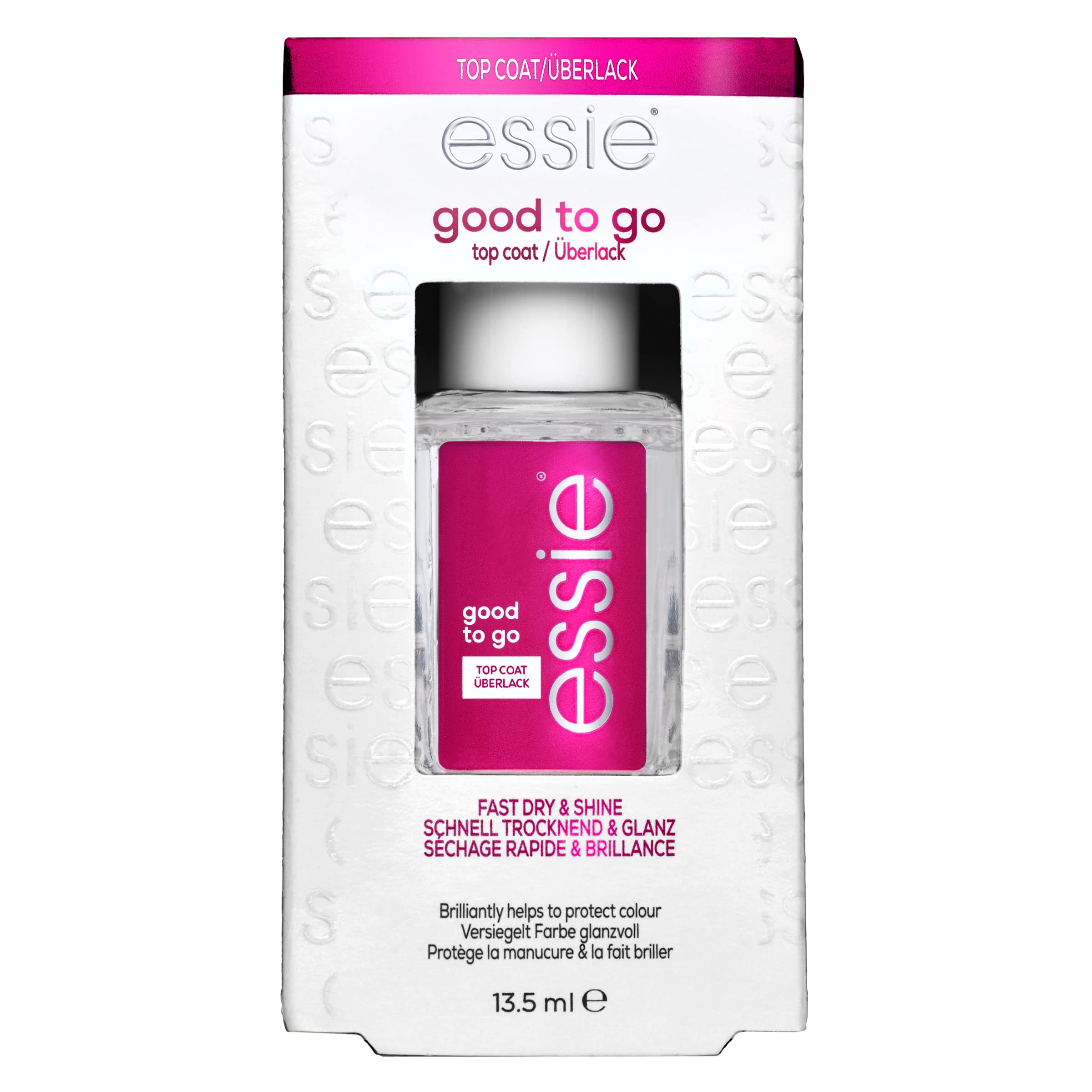 Esmalte De Uñas Essie Good To Go Top Coat, 13,5 Ml, 8 Unidades, Vegano - Venta Internacional.