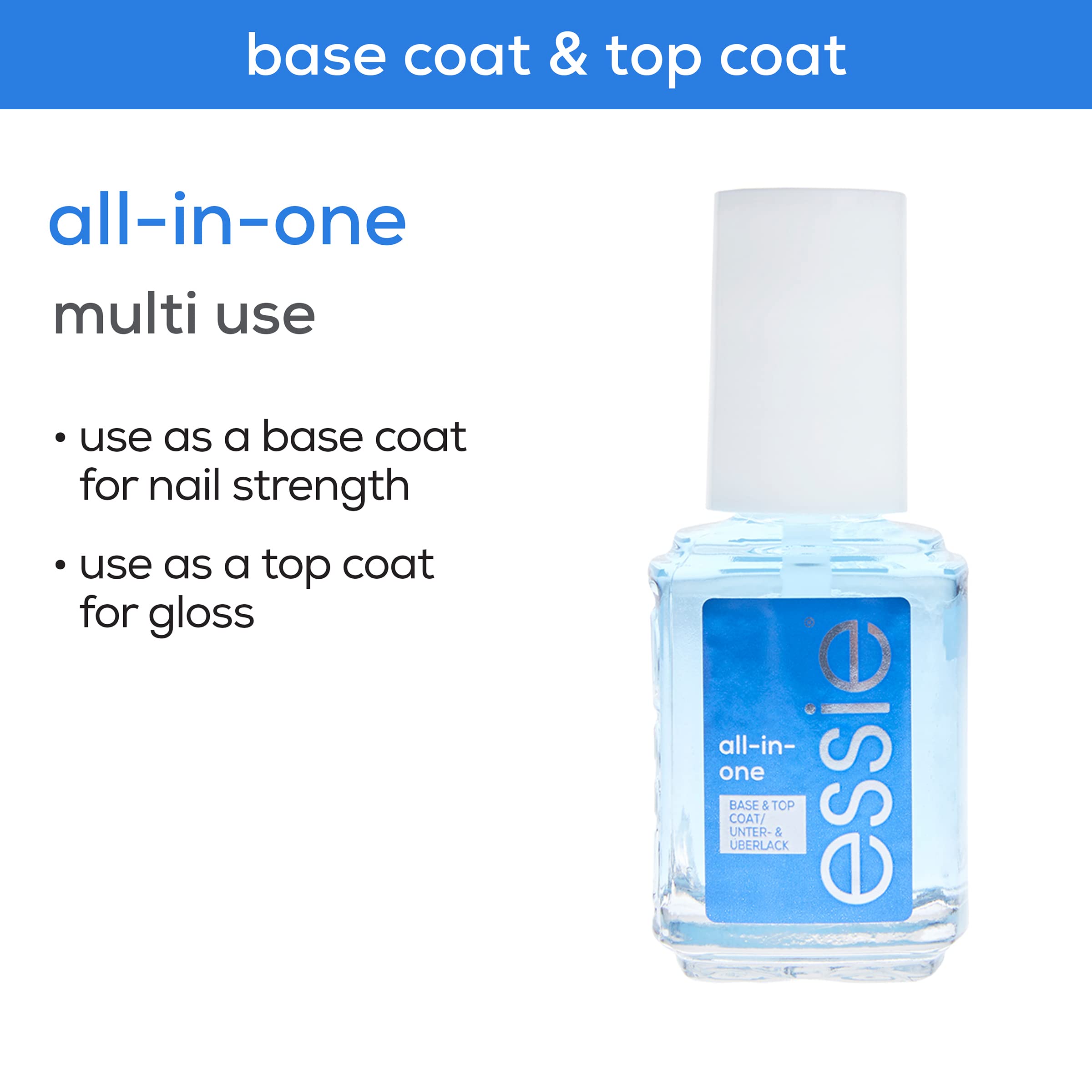 Foto 5 pulgar | Esmalte De Uñas Essie, Capa Base Y Capa Superior Todo En Uno, 13,5 Ml - Venta Internacional.