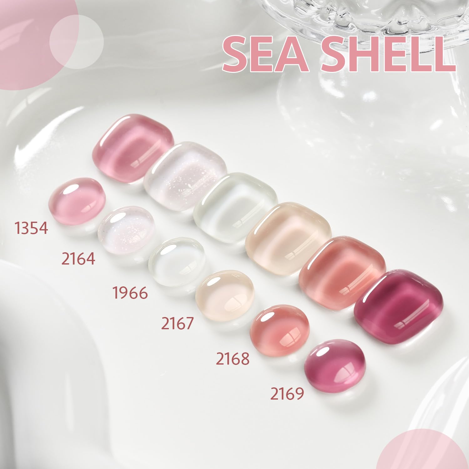 Foto 3 pulgar | Set De Esmaltes De Uñas En Gel Gaoy Jelly Nude Pink, 6 Colores, 6,5 Ml - Venta Internacional.