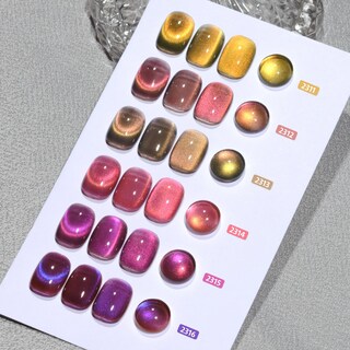 Foto 2 | Set De Esmaltes De Uñas Gaoy Polar Aurora Glitter Cat Eye Gel - Venta Internacional.