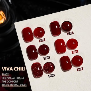 Foto 2 | Set De Esmaltes De Uñas Gaoy Viva Chili Gel 6 Colores, 6,5 Ml - Venta Internacional.