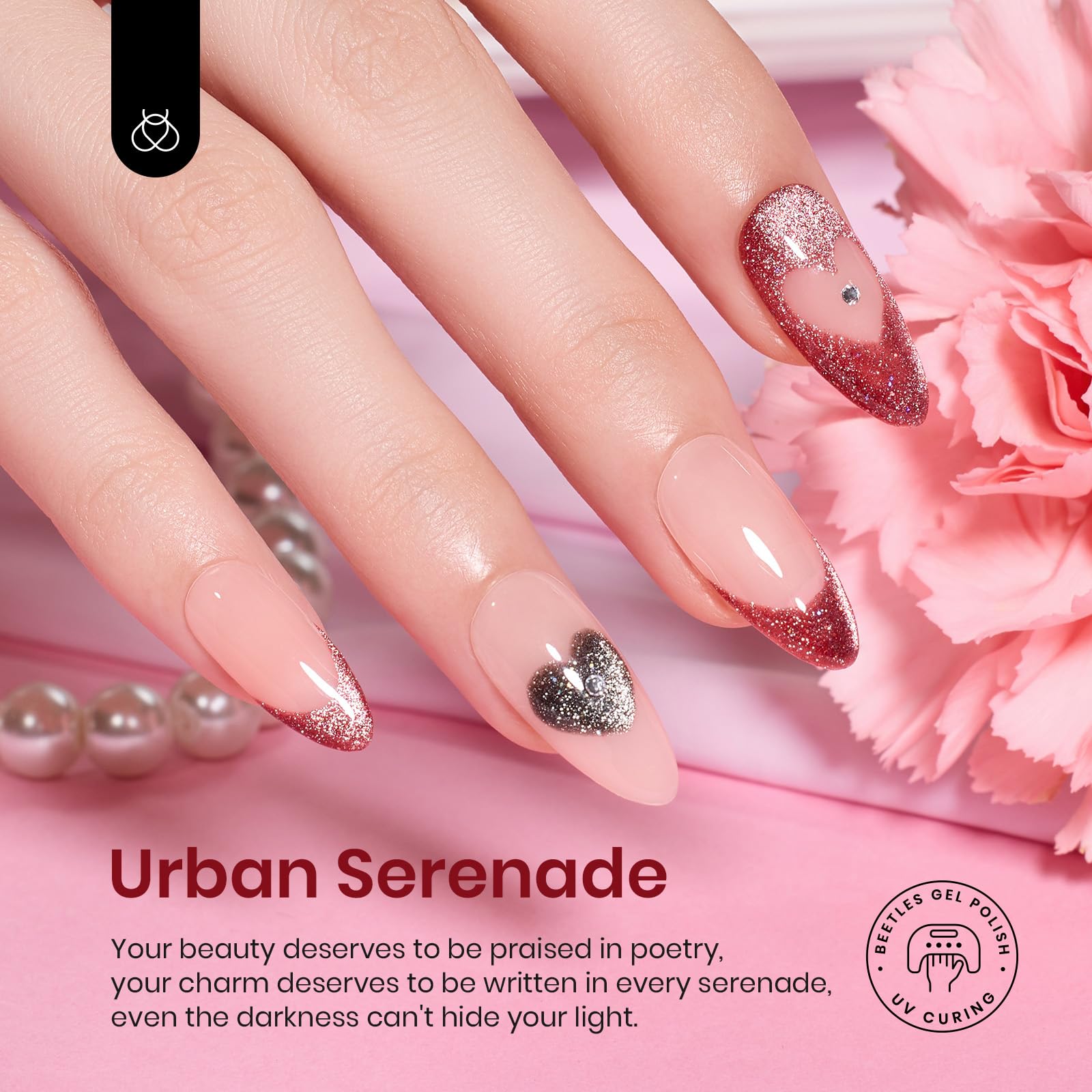 Foto 4 pulgar | Set De Esmaltes De Uñas Beetles Cat Eye Gel 6 Colores Con Purpurina - Venta Internacional.