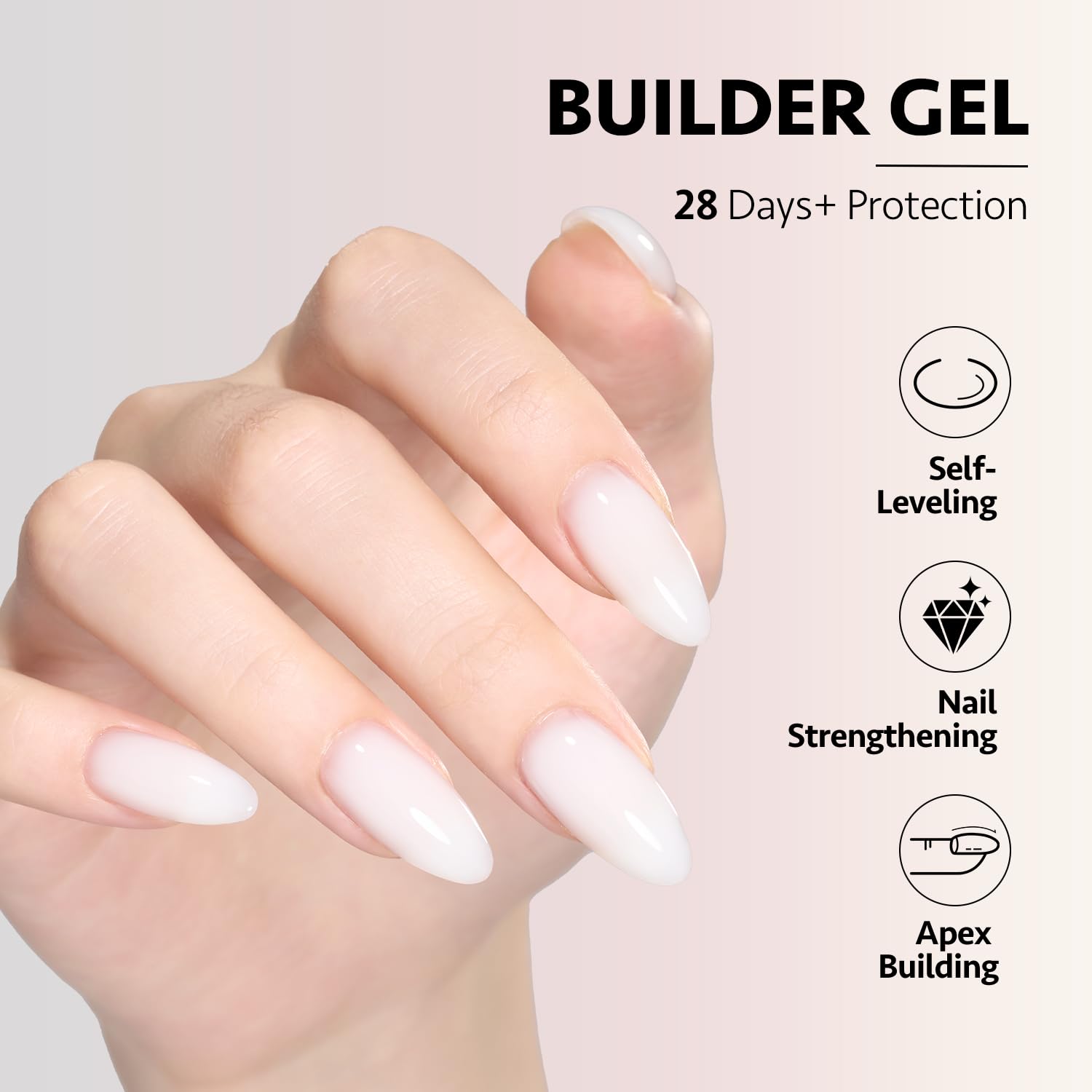 Foto 3 | Set De Gel Constructor Gaoy Para Uñas, 6 Colores, 7,3 Ml, Vivid Nude - Venta Internacional.