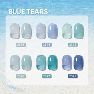 Foto 2 | Set De Esmaltes De Uñas Gaoy Jelly Blue Gel, 6 Colores, 6,5 Ml, Luz Uv - Venta Internacional.