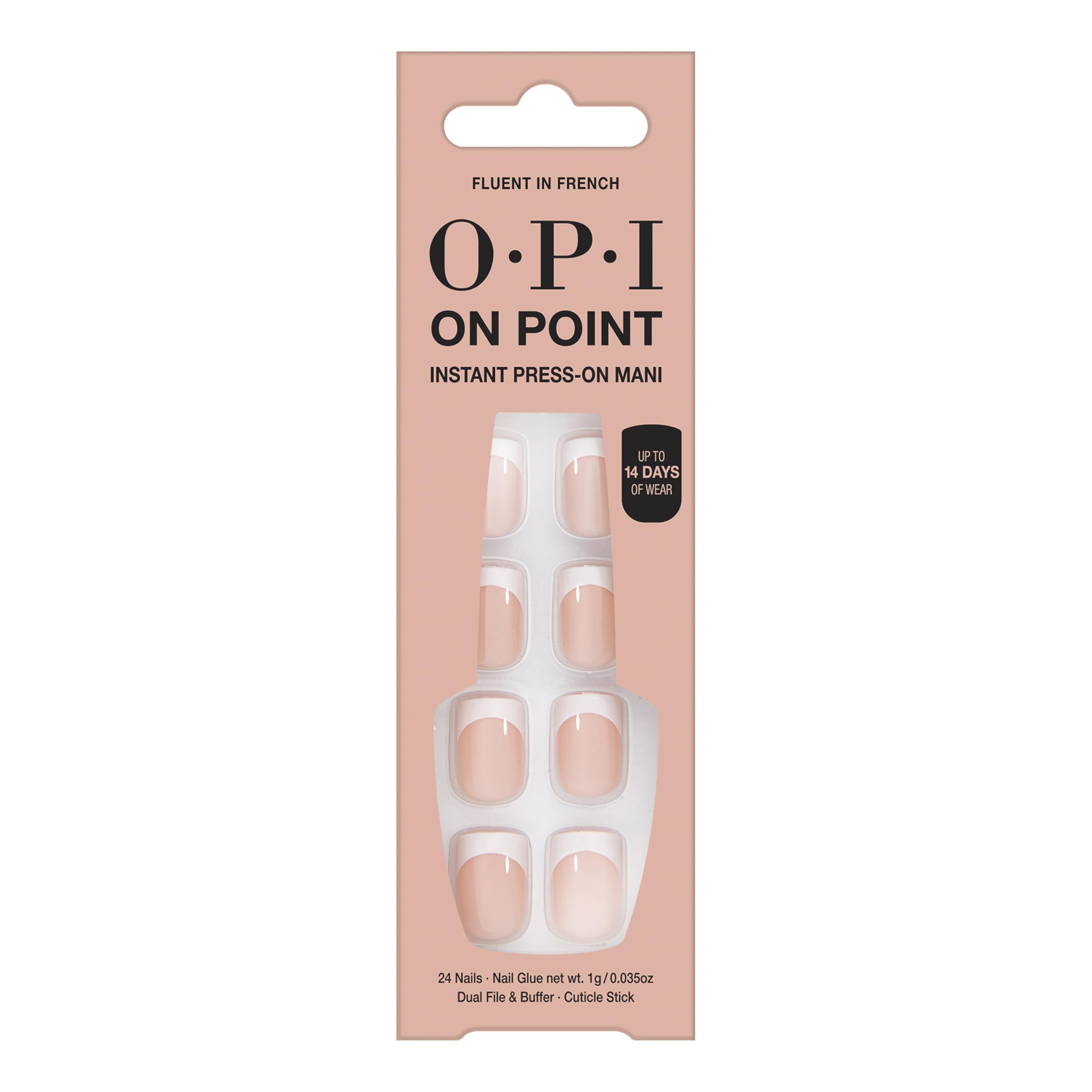 Foto 1 | Press On Nails Opi On Point Fluido En Francés Short Round - Venta Internacional.