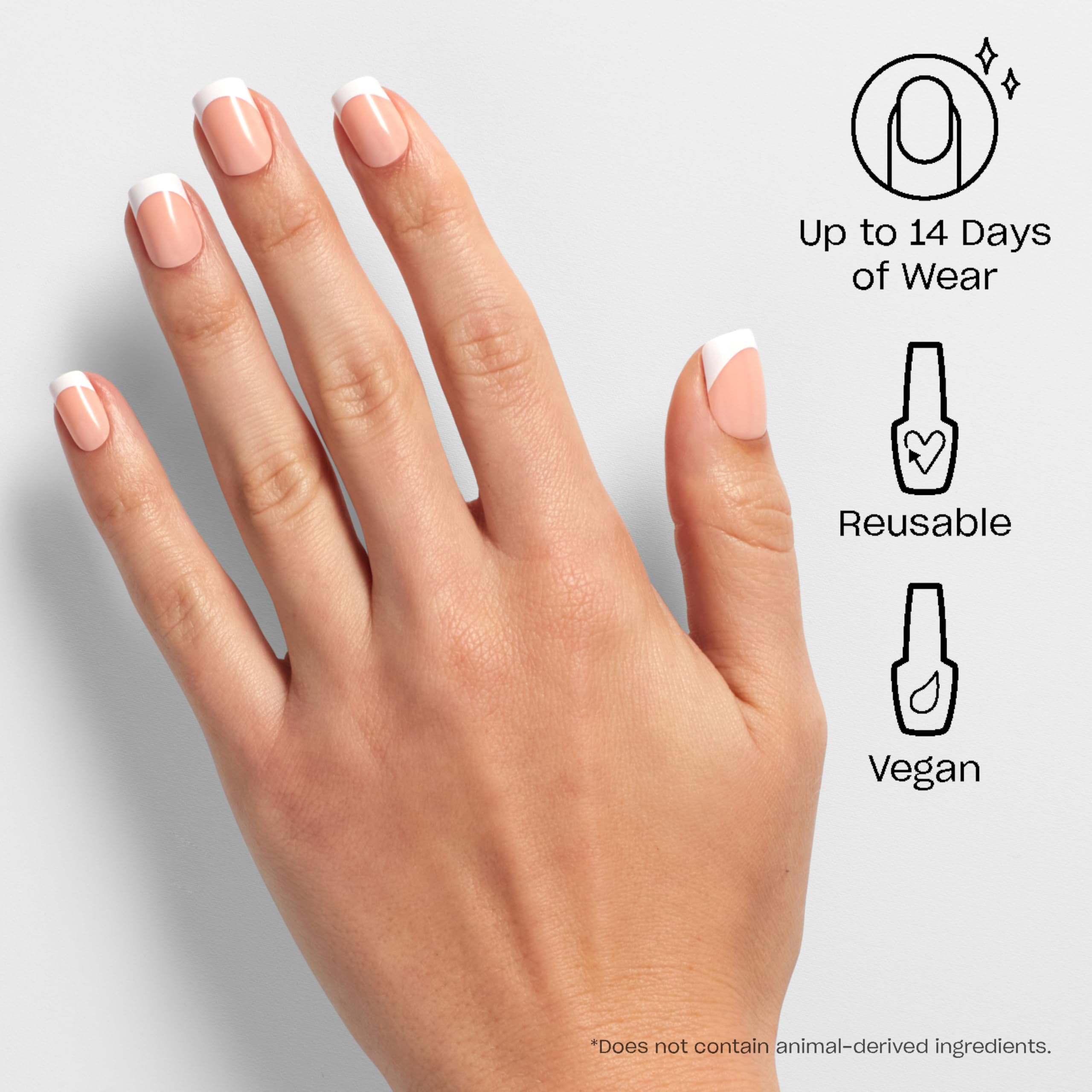 Foto 2 | Press On Nails Opi On Point Fluido En Francés Short Round - Venta Internacional.
