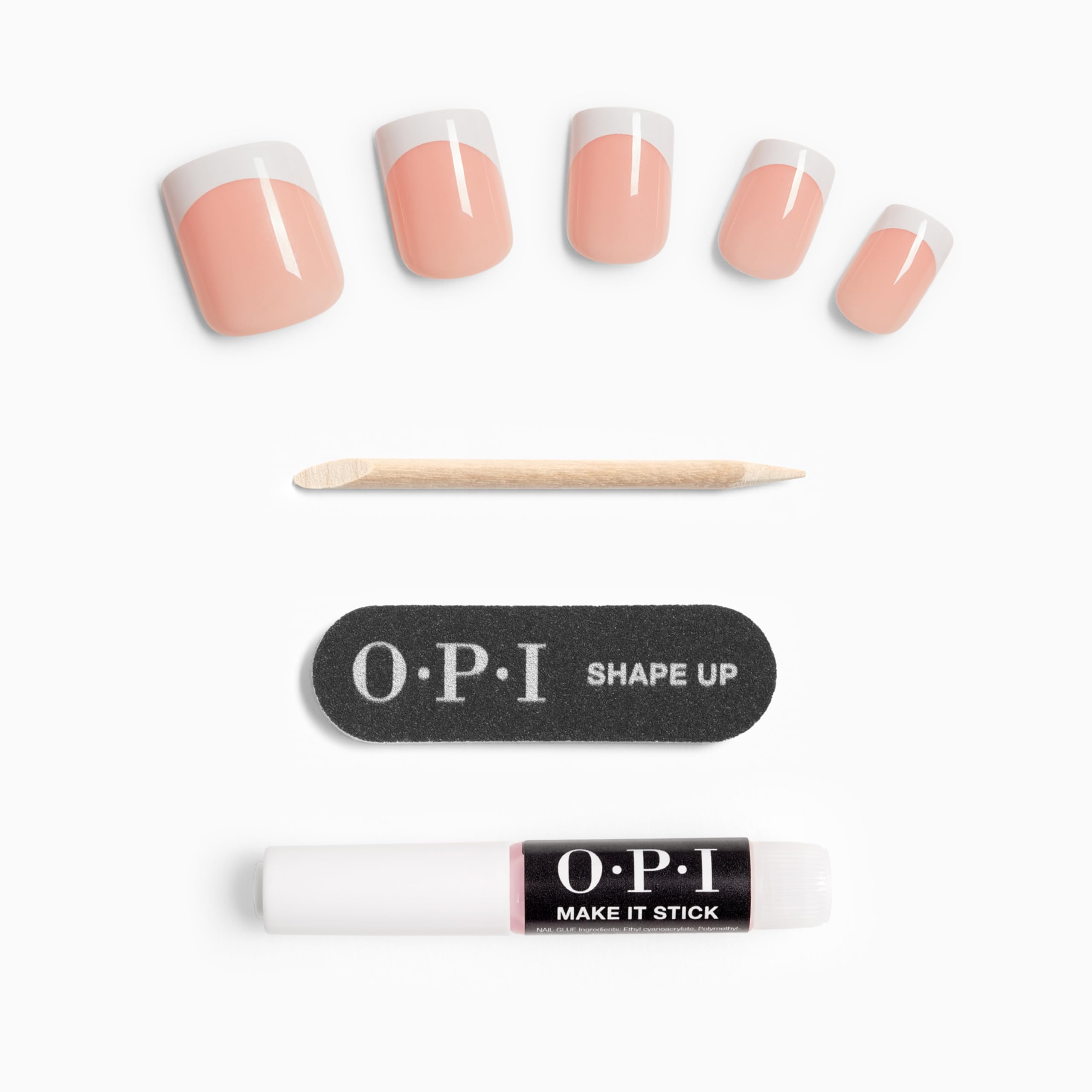 Foto 6 | Press On Nails Opi On Point Fluido En Francés Short Round - Venta Internacional.
