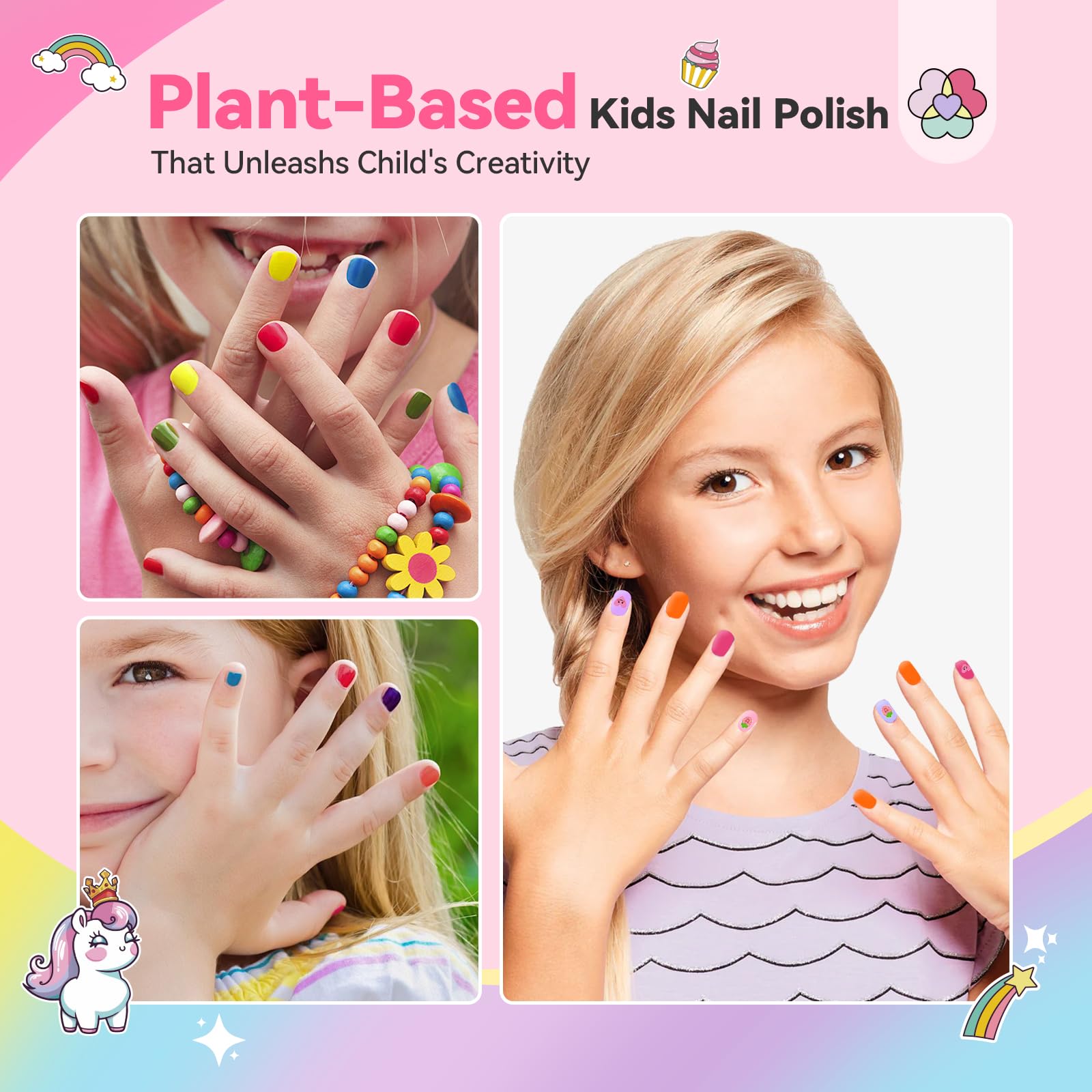 Foto 5 pulgar | Set De Esmaltes De Uñas Saviland Glamkids Kids 12 Colores A Base De Agua - Venta Internacional.