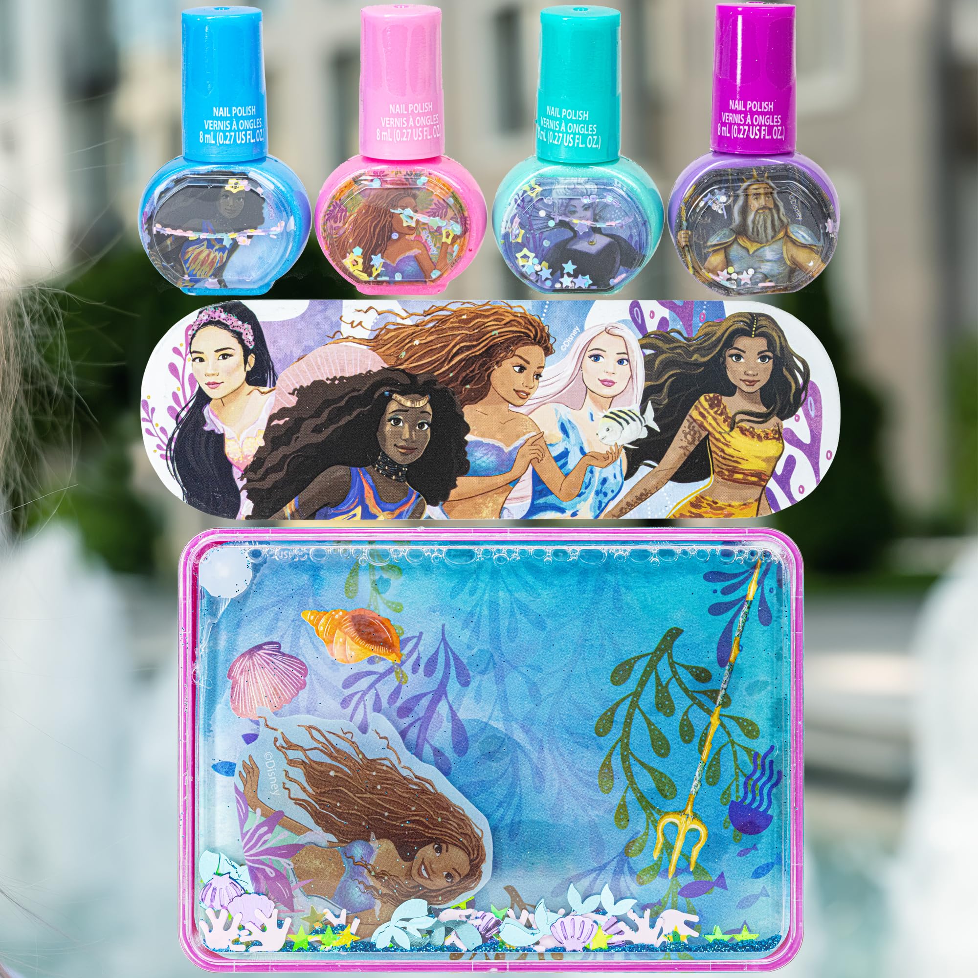 Foto 6 pulgar | Set De Esmaltes De Uñas Townley Girl Disney La Sirenita Ariel - Venta Internacional.