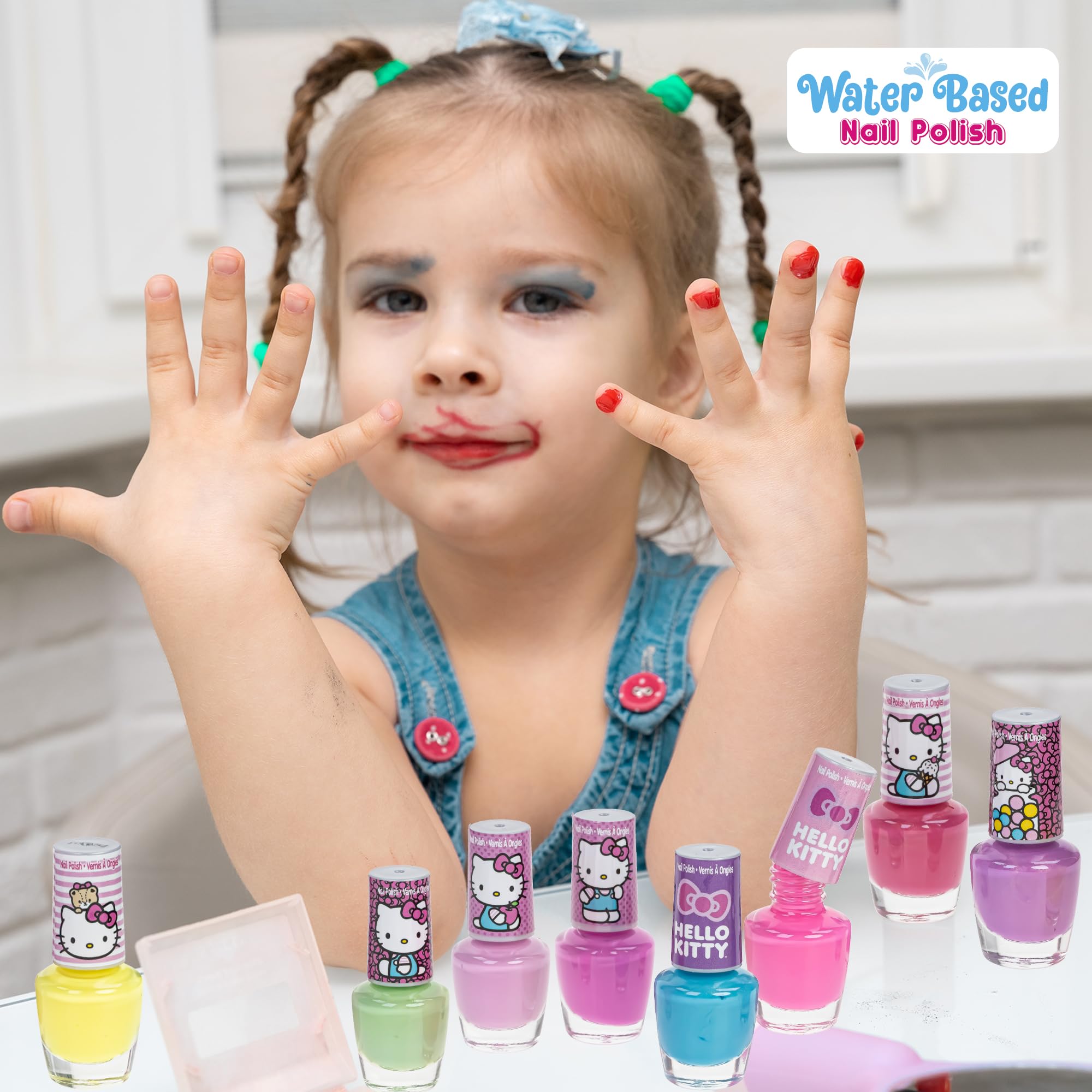 Foto 4 pulgar | Set De Esmaltes De Uñas Townley Girl Hello Kitty, Paquete De 8 Para Niñas A Partir De 3 Años - Venta Internacional.