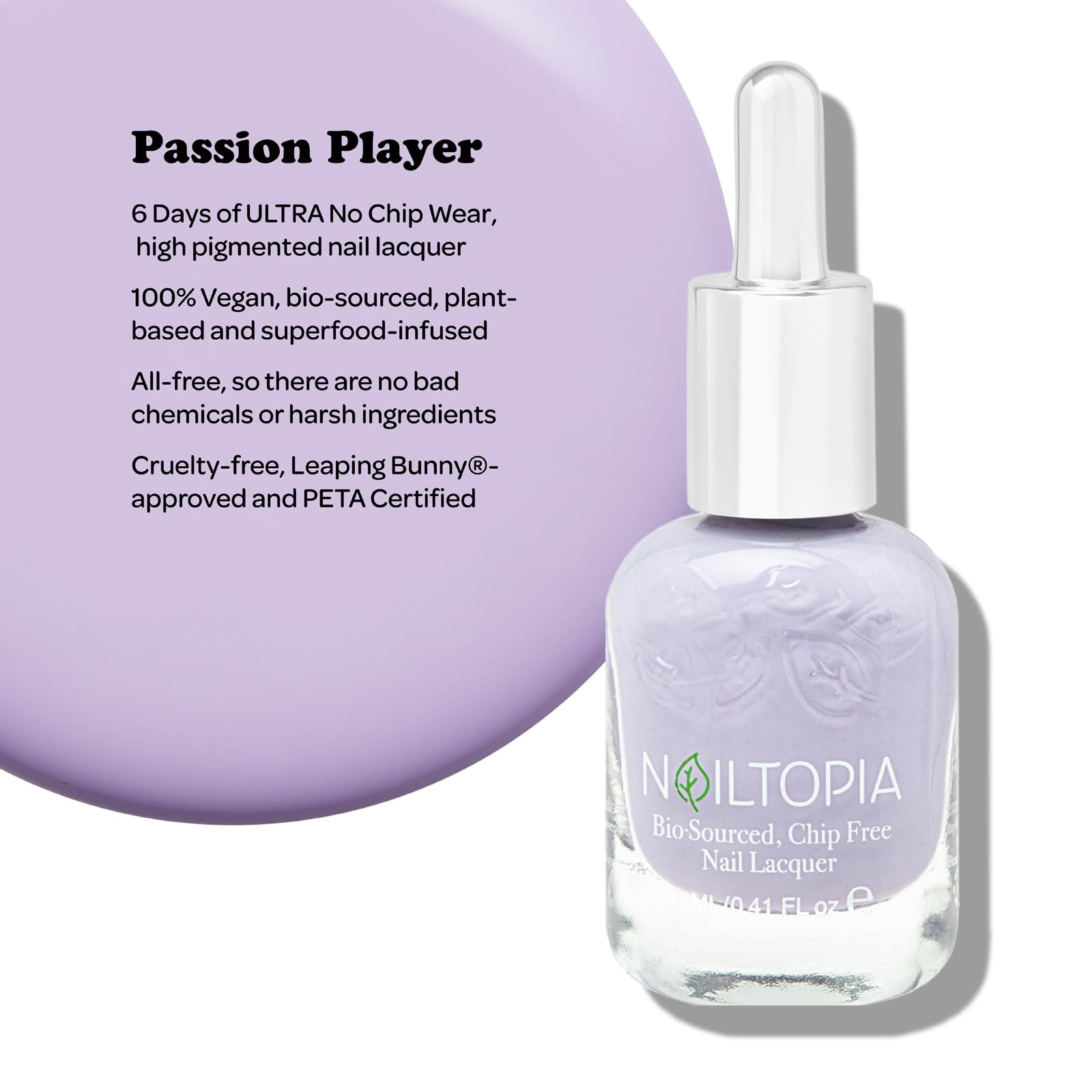Foto 3 pulgar | Esmalte De Uñas Nailtopia Plant Based Passion Player 12 Ml - Venta Internacional.