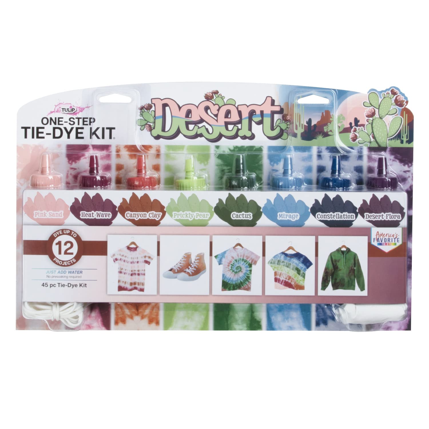 Foto 2 pulgar | Kit Tie-dye Tulip One-step Desert Colors, 8 Colores, 225 Ml - Venta Internacional.
