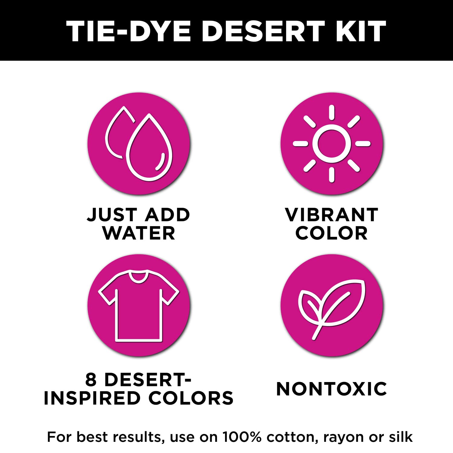 Foto 3 | Kit Tie-dye Tulip One-step Desert Colors, 8 Colores, 225 Ml - Venta Internacional.