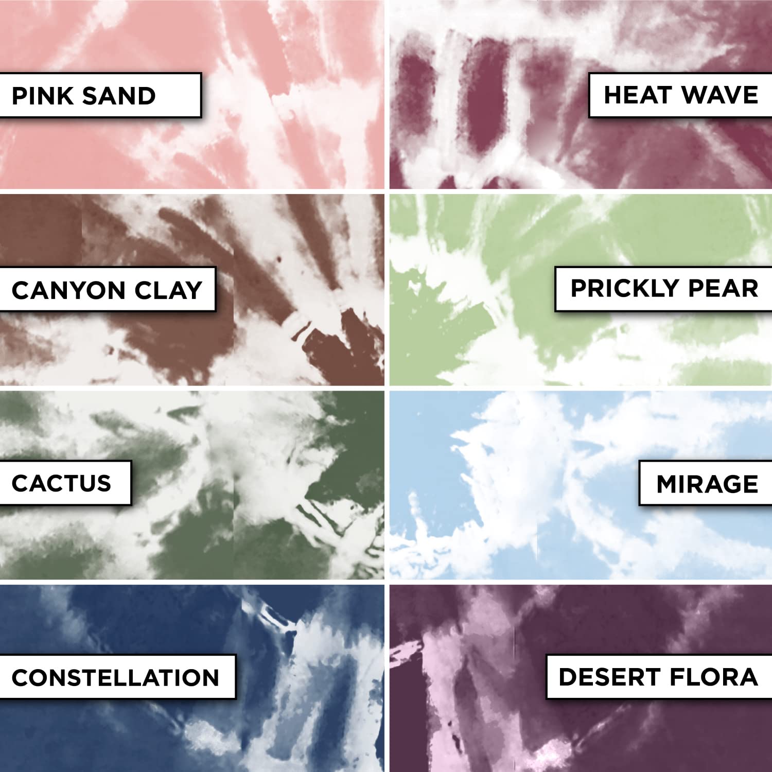 Foto 5 pulgar | Kit Tie-dye Tulip One-step Desert Colors, 8 Colores, 225 Ml - Venta Internacional.