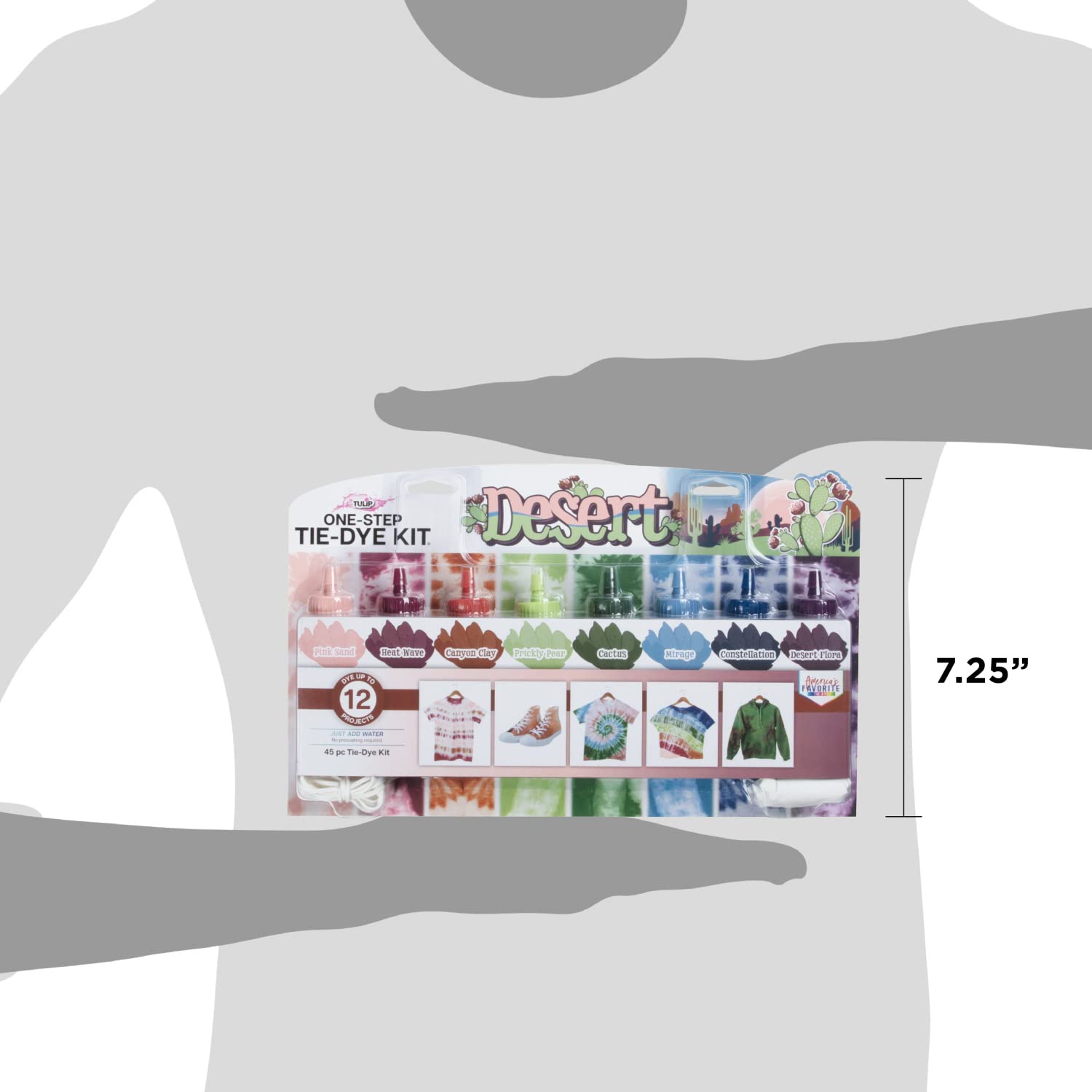 Foto 7 pulgar | Kit Tie-dye Tulip One-step Desert Colors, 8 Colores, 225 Ml - Venta Internacional.