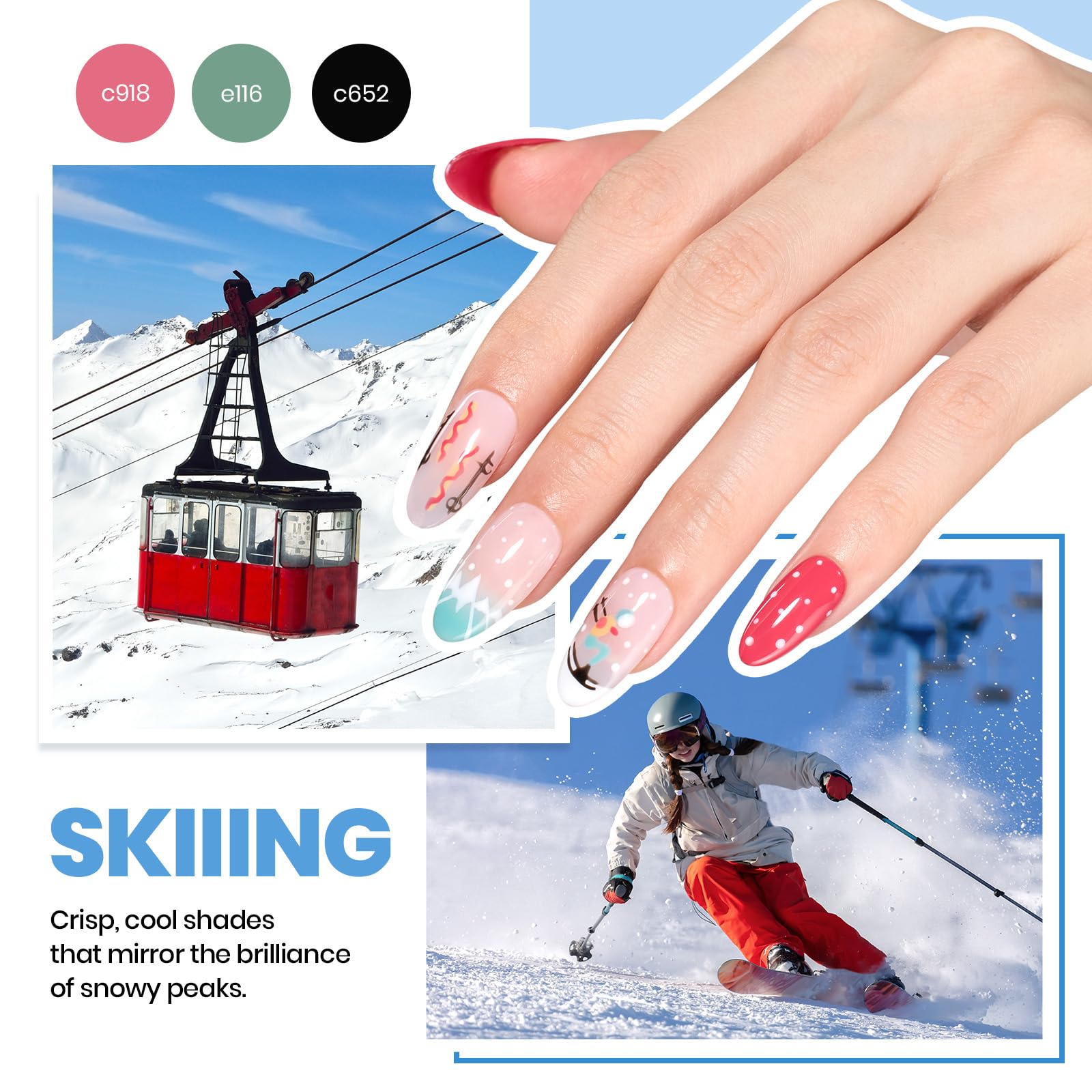 Foto 3 pulgar | Kit De Esmaltes De Uñas En Gel Beetles Winter Con Luz Uv, 37 Unidades, 25 Colores - Venta Internacional.