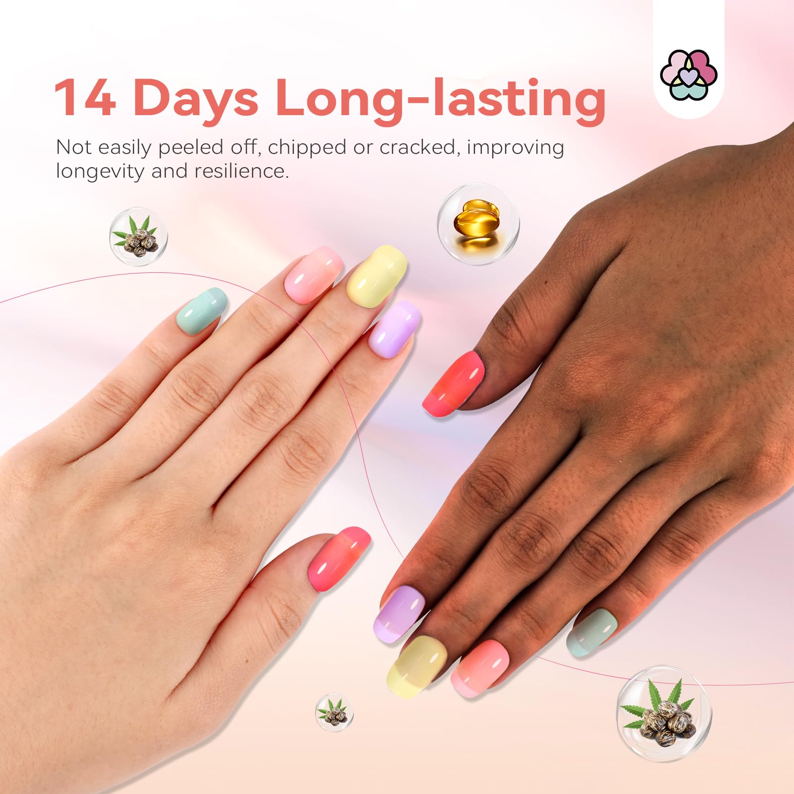 Foto 4 pulgar | Set De Esmaltes De Uñas Saviland Summer Jelly Pastel Pink 10 Ml X12 - Venta Internacional.