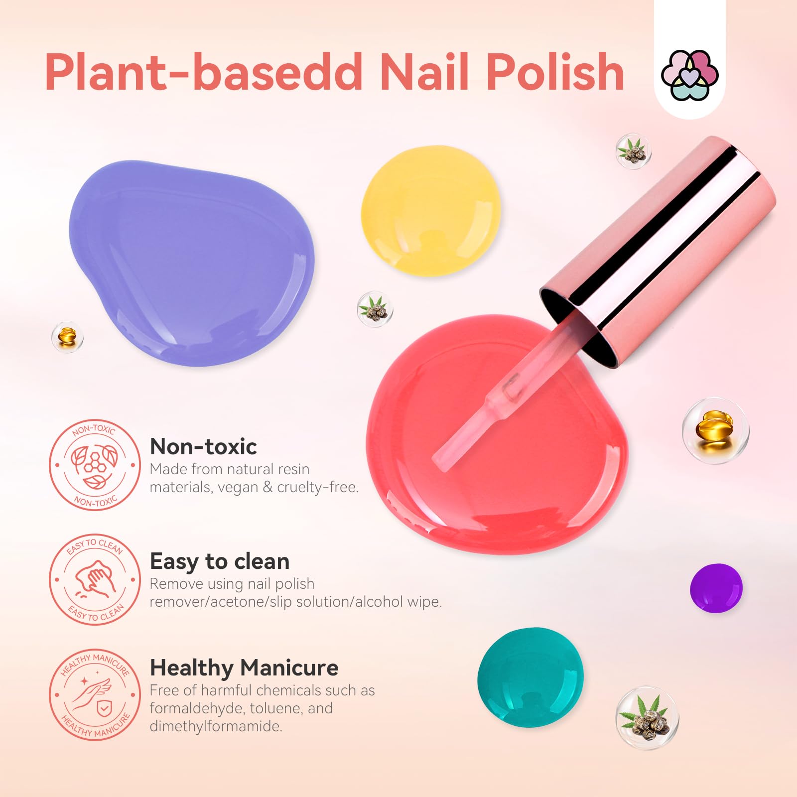 Foto 7 pulgar | Set De Esmaltes De Uñas Saviland Summer Jelly Pastel Pink 10 Ml X12 - Venta Internacional.