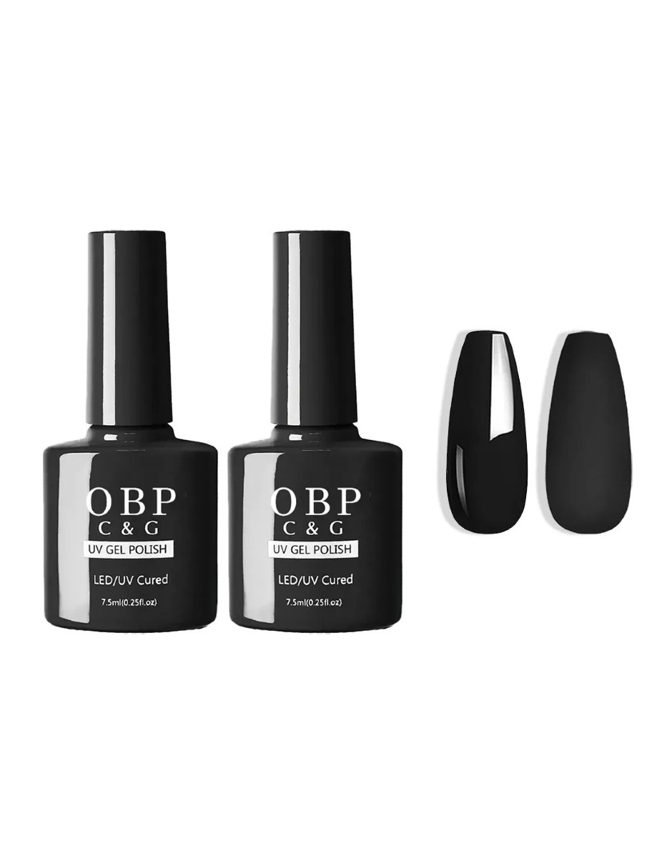 Foto 3 pulgar | Kit Gel Esmalte Semipermanente Negro 7.5m
