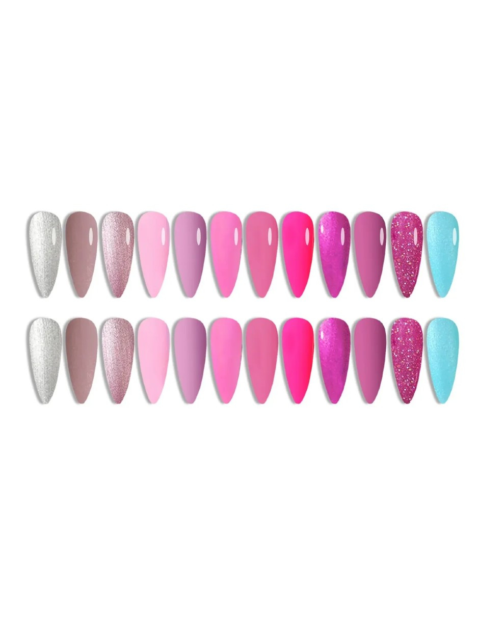 Foto 2 | Gama De Gel Esmalte Semi Permanente 12 Colores Pink Gradient