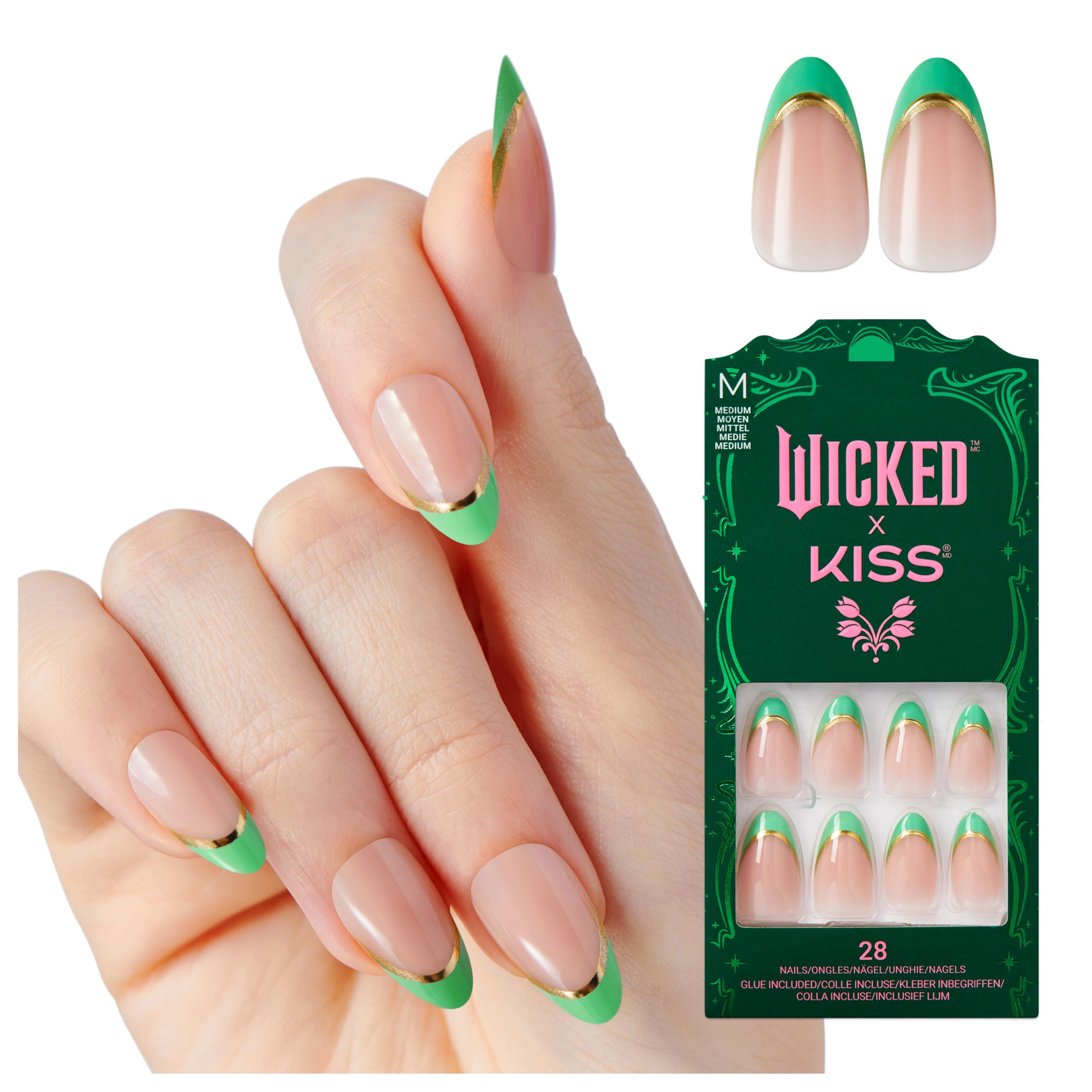 Presiona Nails Kiss Wicked X Kiss «¡emocionante!» Almo Verde - Venta Internacional.