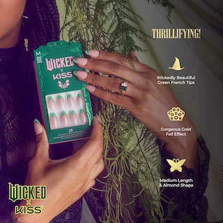Foto 3 | Presiona Nails Kiss Wicked X Kiss «¡emocionante!» Almo Verde - Venta Internacional.