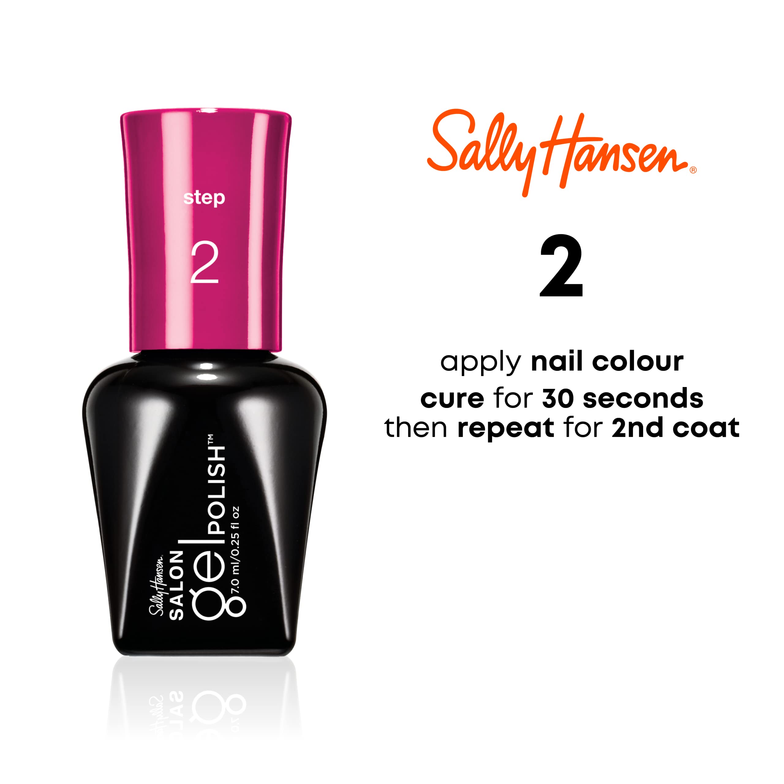 Foto 2 | Esmalte De Uñas Sally Hansen Salon Gel Pat On The Black, 4 Ml - Venta Internacional.