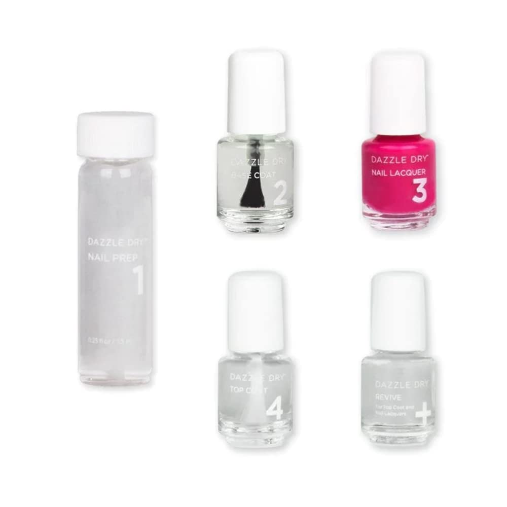Foto 1 | Kit De Uñas Dazzle Dry Mini Con Sistema De 4 Pasos Heart Of Fire Pink - Venta Internacional.