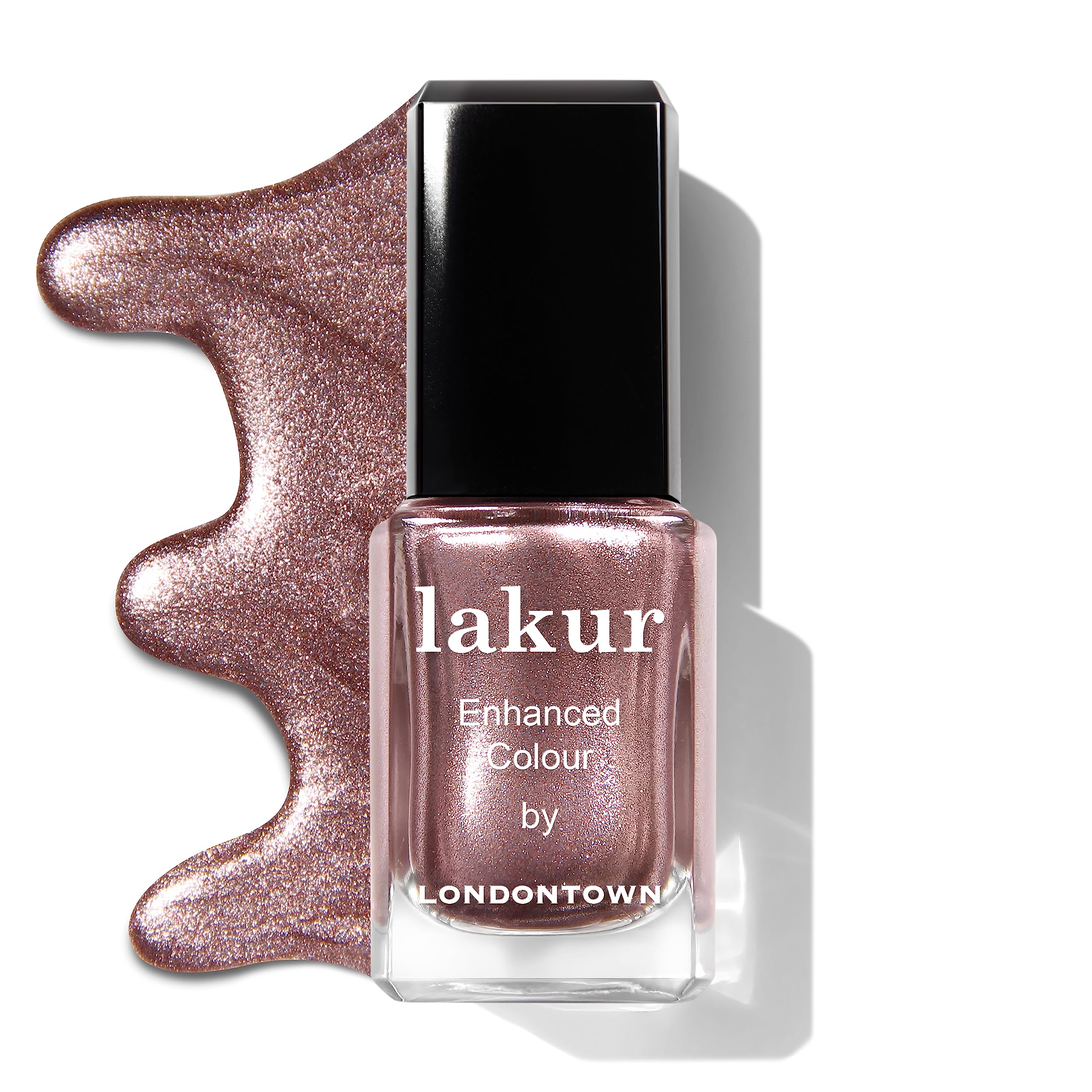 Foto 6 pulgar | Esmalte De Uñas Londontown Metallic Shimmery Kissed De Rose Gold - Venta Internacional.