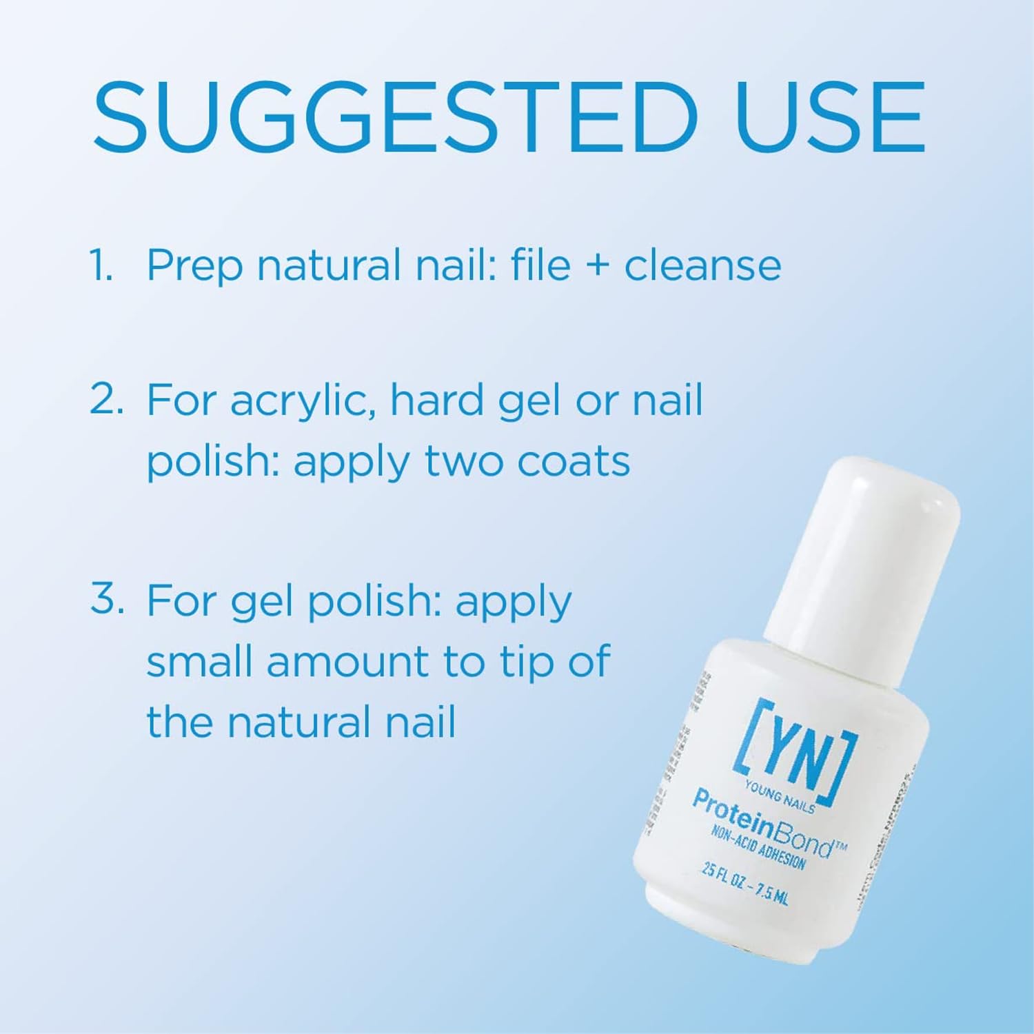 Foto 3 pulgar | Prebase Para Uñas Young Nails Protein Bond, 7 Ml, Para Gel Y Acrílico - Venta Internacional.