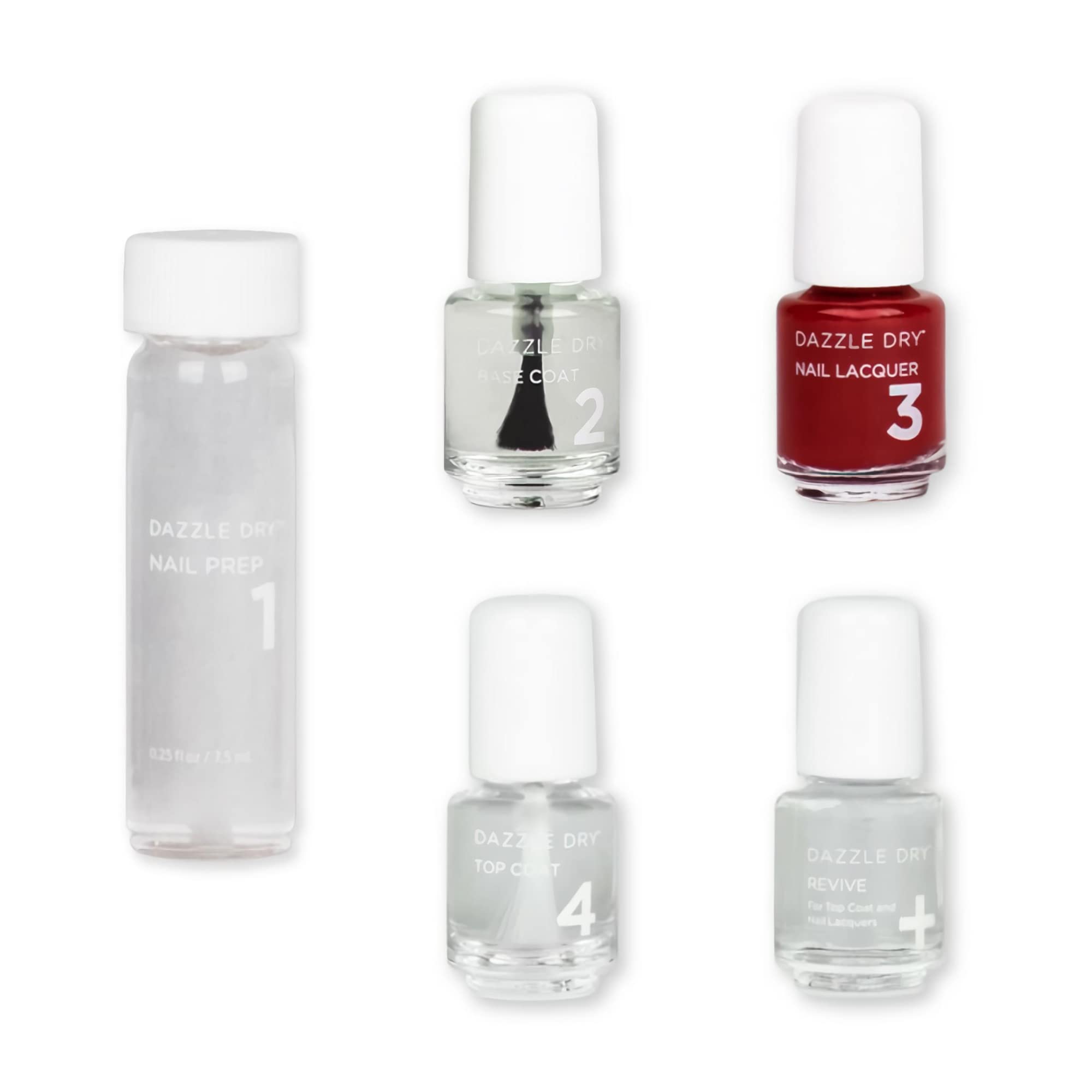 Foto 2 pulgar | Kit De Uñas Dazzle Dry Mini, Sistema De 4 Pasos Fast Track, Rojo Cereza - Venta Internacional.