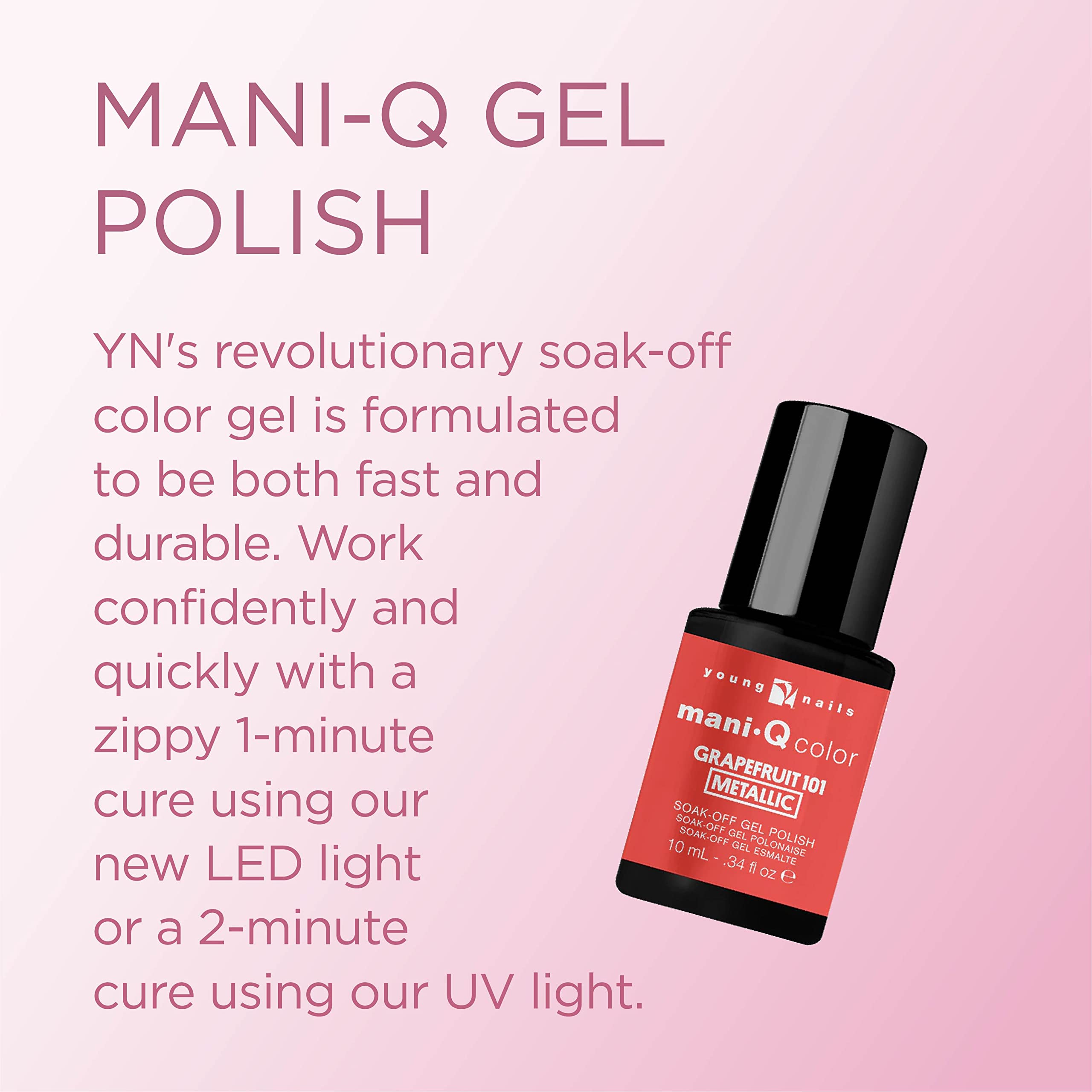 Foto 3 pulgar | Esmalte De Uñas En Gel Young Nails Mani-q Soak Off 10 Ml Led/uv - Venta Internacional.