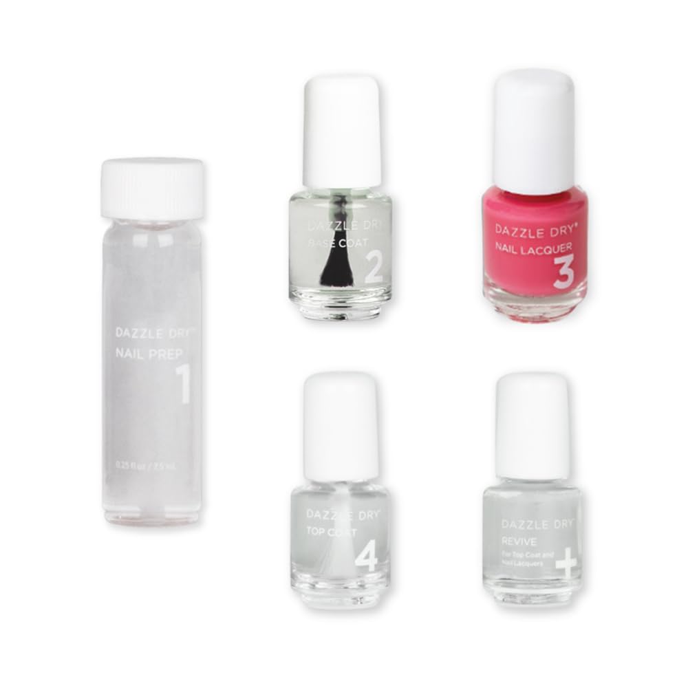 Foto 2 pulgar | Kit De Cuidado De Uñas Dazzle Dry Mini Raspberry System 4 Step Creme - Venta Internacional.