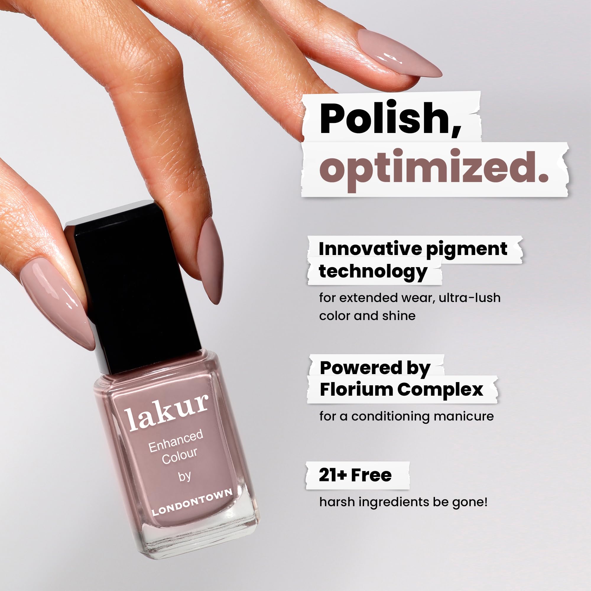 Foto 5 pulgar | Esmalte De Uñas Londontown Lakur Resistente A Las Roturas, Color Malva, 12 Ml - Venta Internacional.