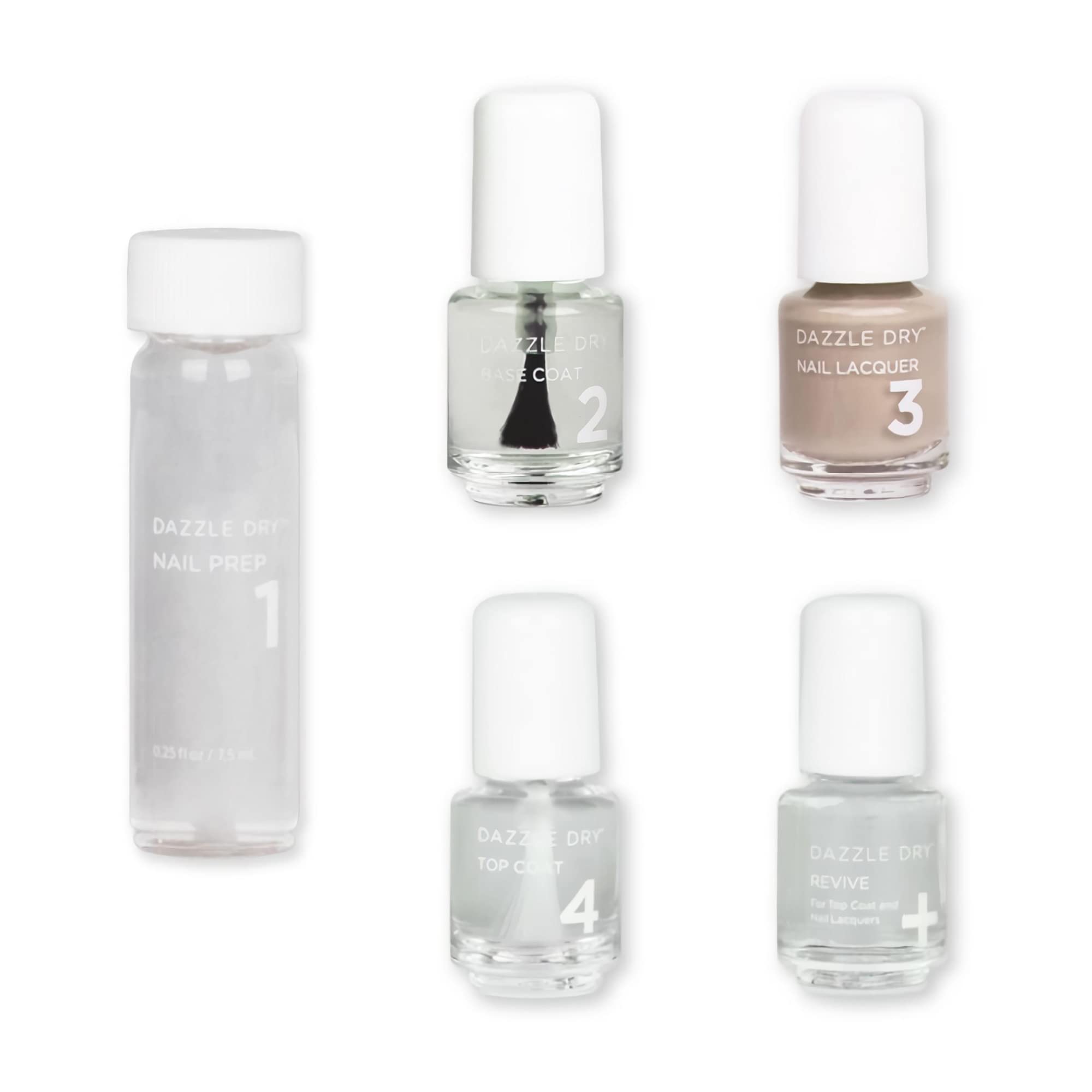 Foto 2 pulgar | Kit De Cuidado De Uñas Dazzle Dry Mini 4 Step System Broadway Beige - Venta Internacional.